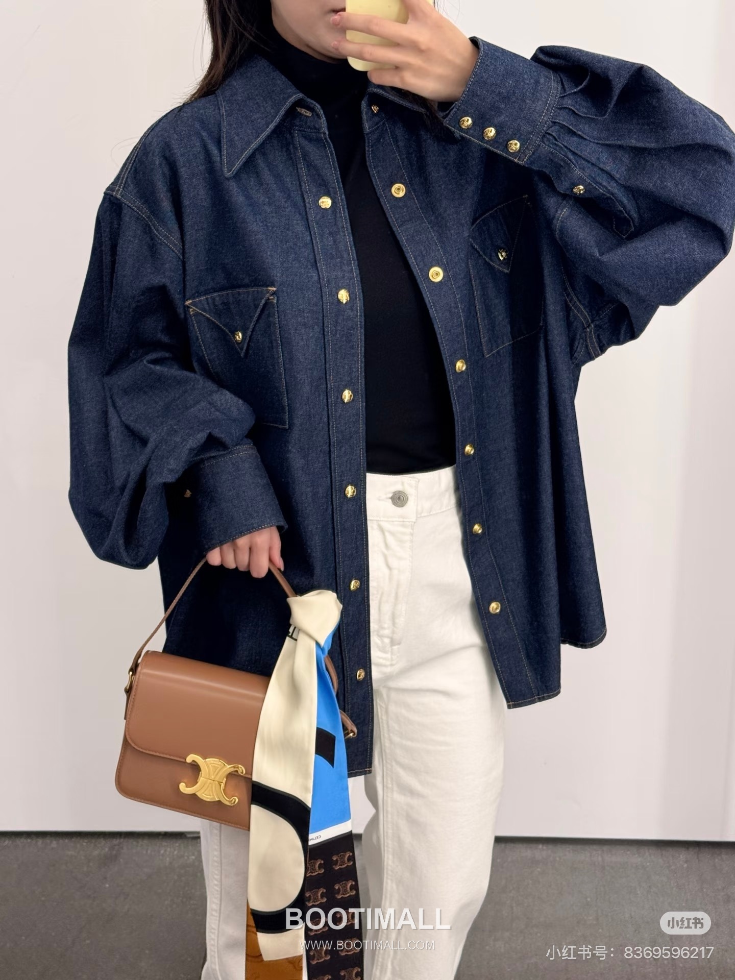 Celine Vintage Denim Shirt Jacket Denim Navy 셀린느 빈티지 데님 셔츠 자켓 데님 네이비 9