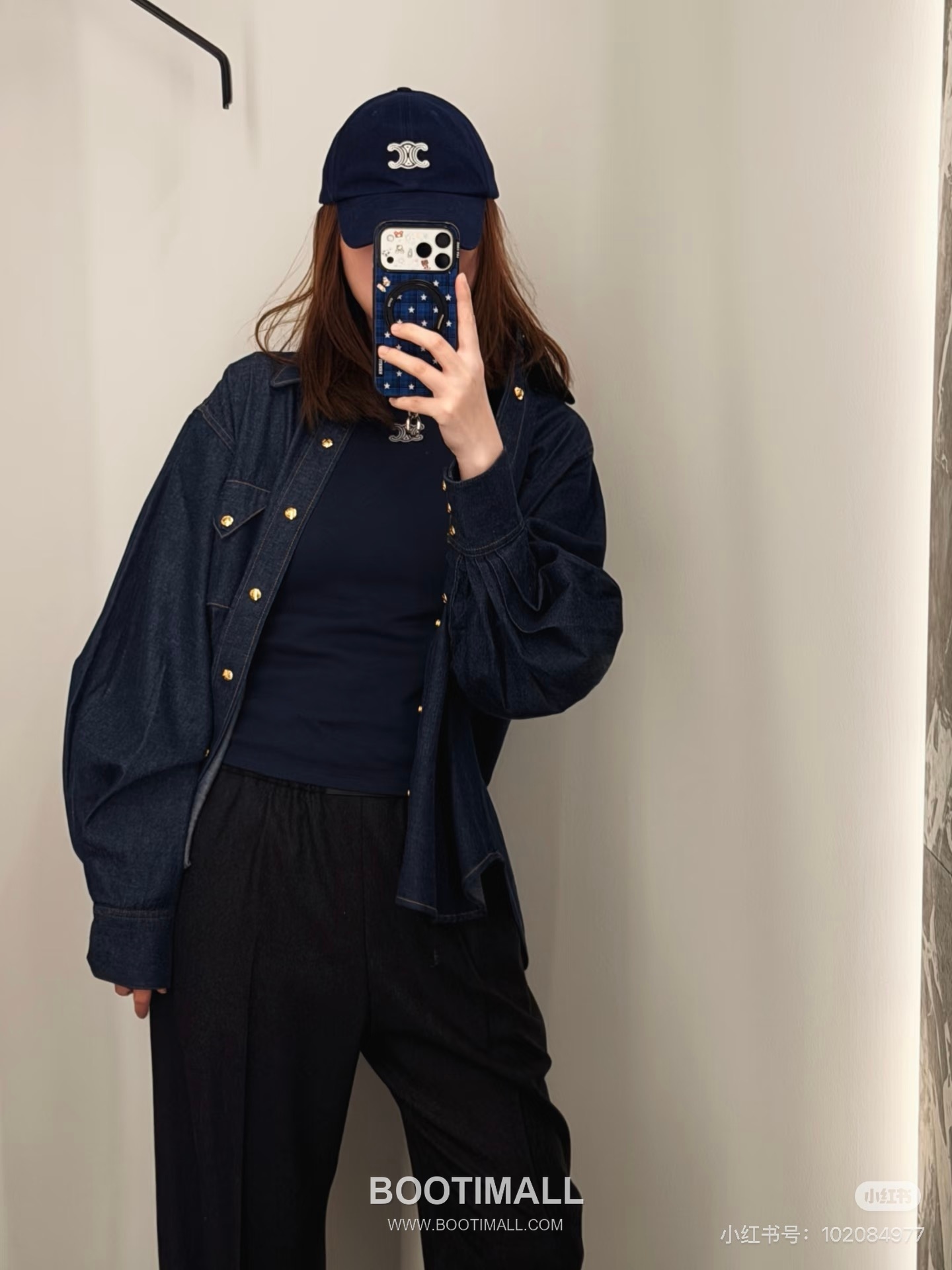 Celine Vintage Denim Shirt Jacket Denim Navy 셀린느 빈티지 데님 셔츠 자켓 데님 네이비 10