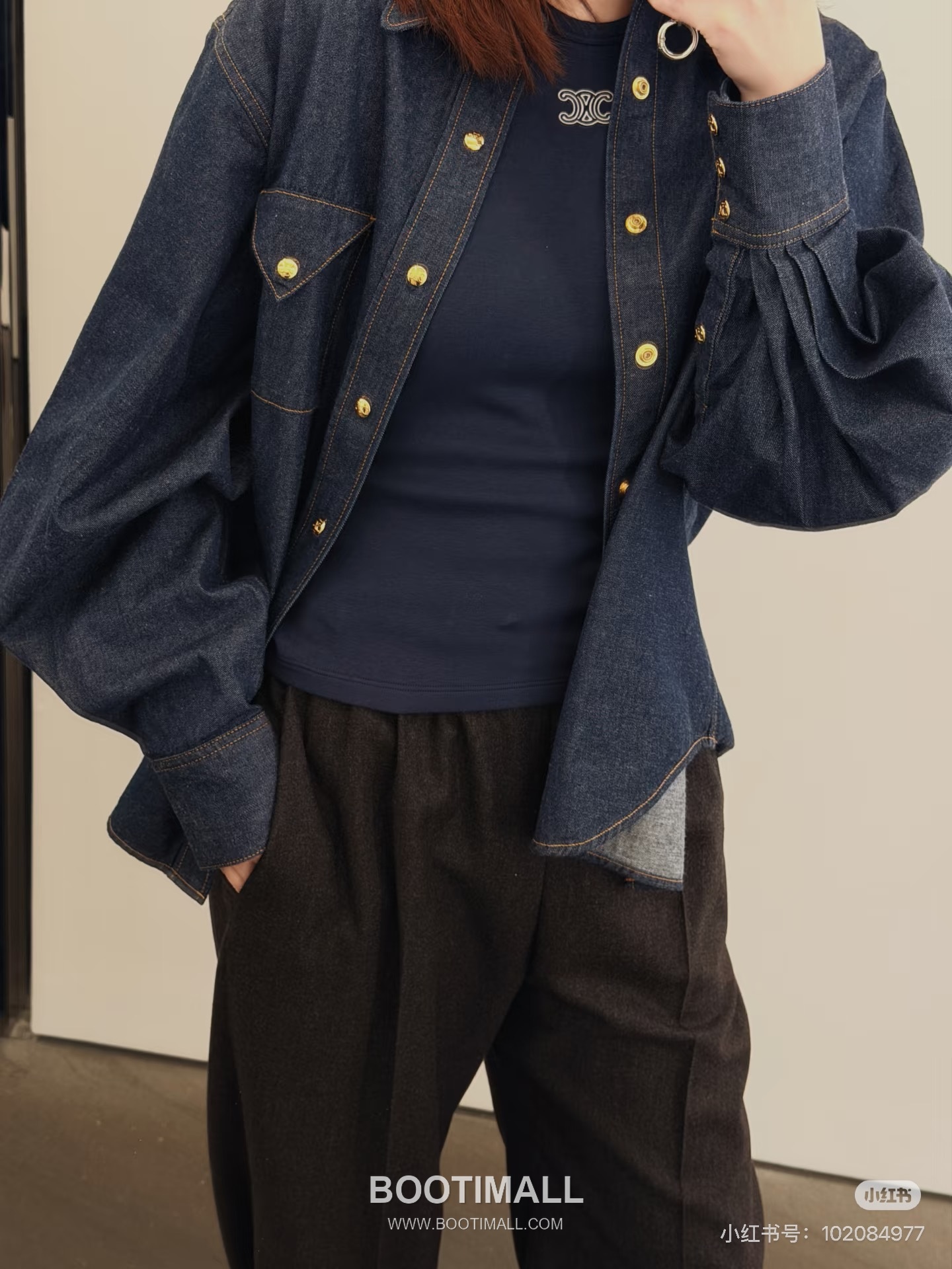 Celine Vintage Denim Shirt Jacket Denim Navy 셀린느 빈티지 데님 셔츠 자켓 데님 네이비 11