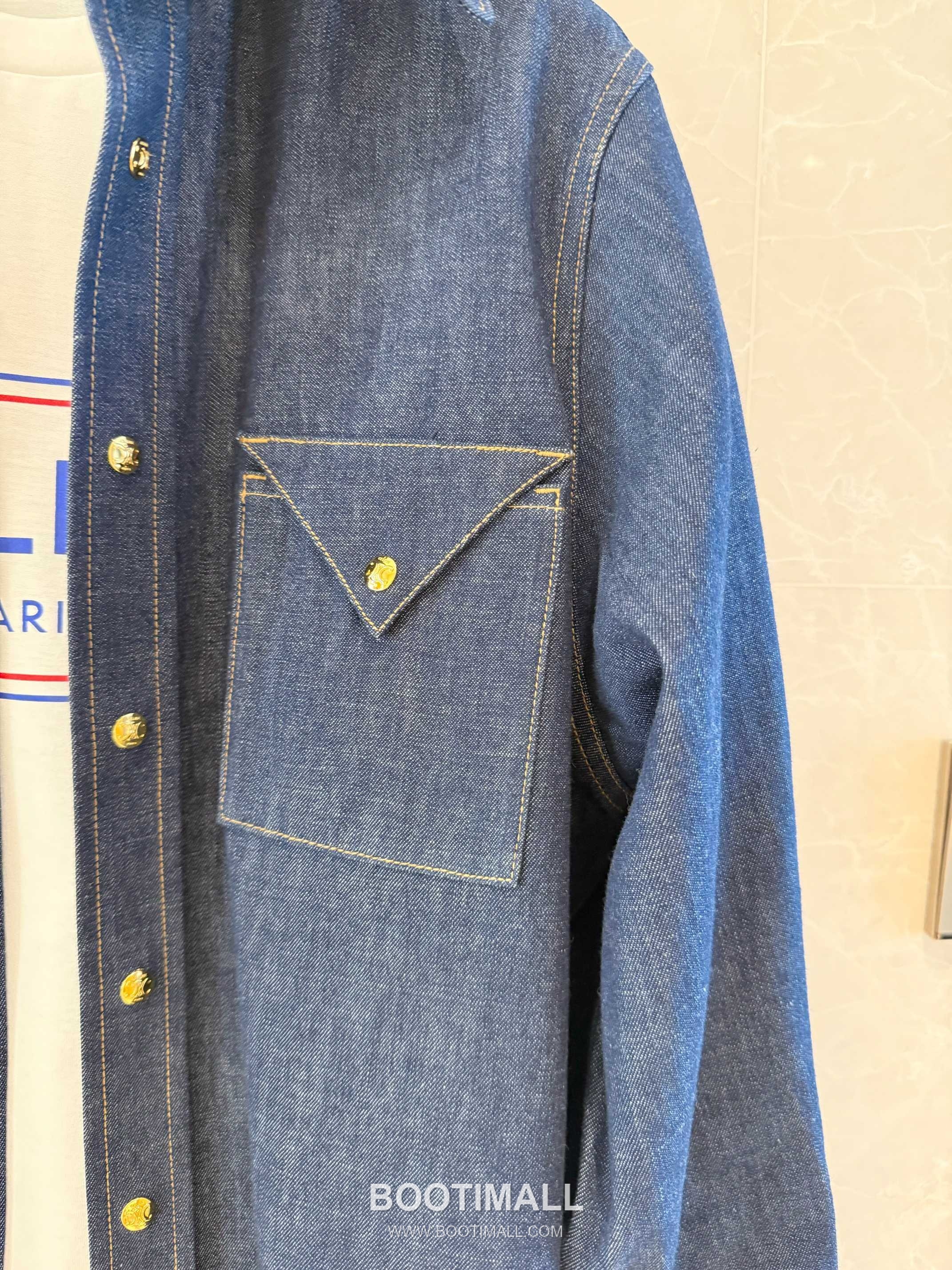 Celine Vintage Denim Shirt Jacket Denim Navy 셀린느 빈티지 데님 셔츠 자켓 데님 네이비 18