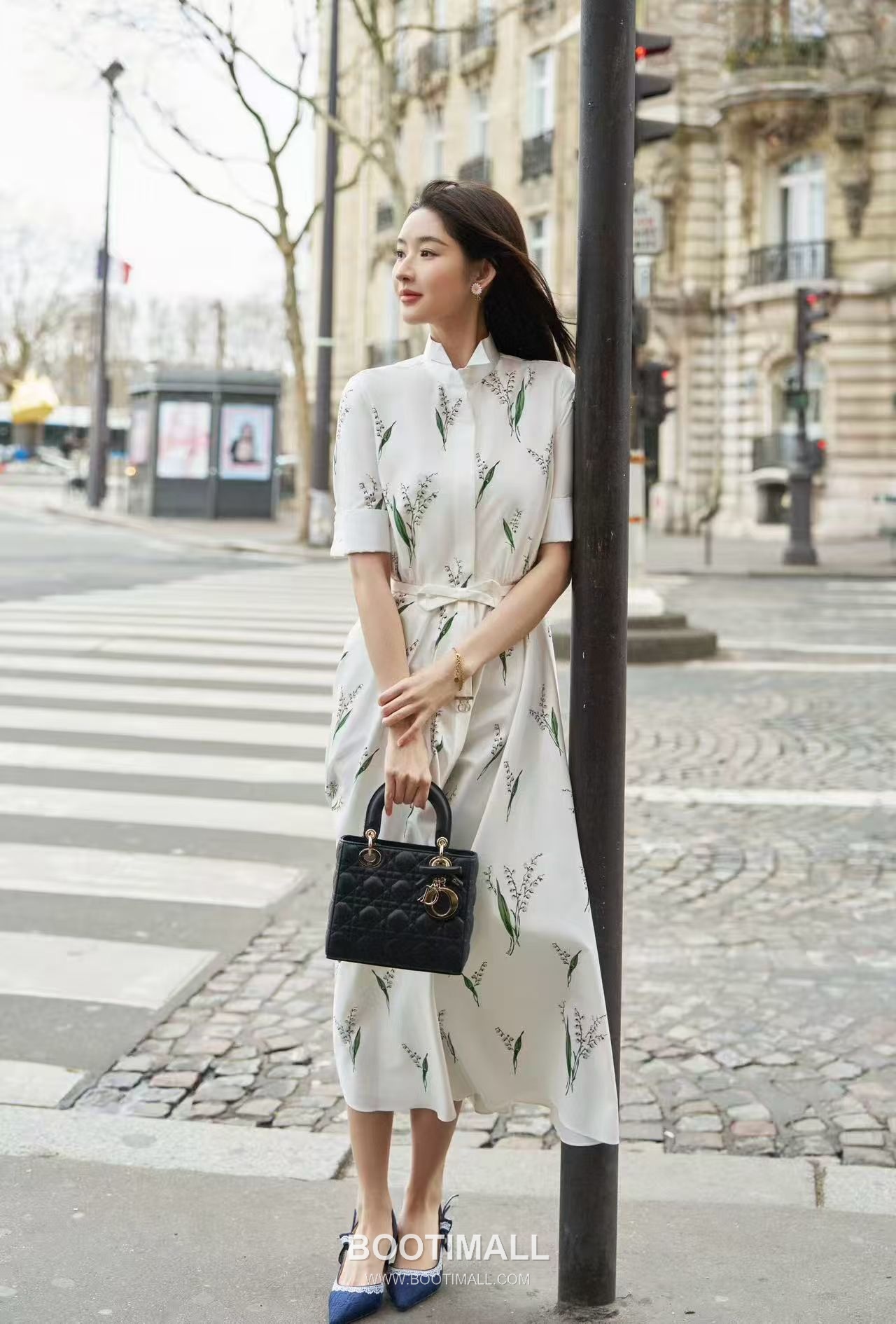 Dior Lily Print Ribbon Dress 디올 릴리 프린트 리본 드레스 1