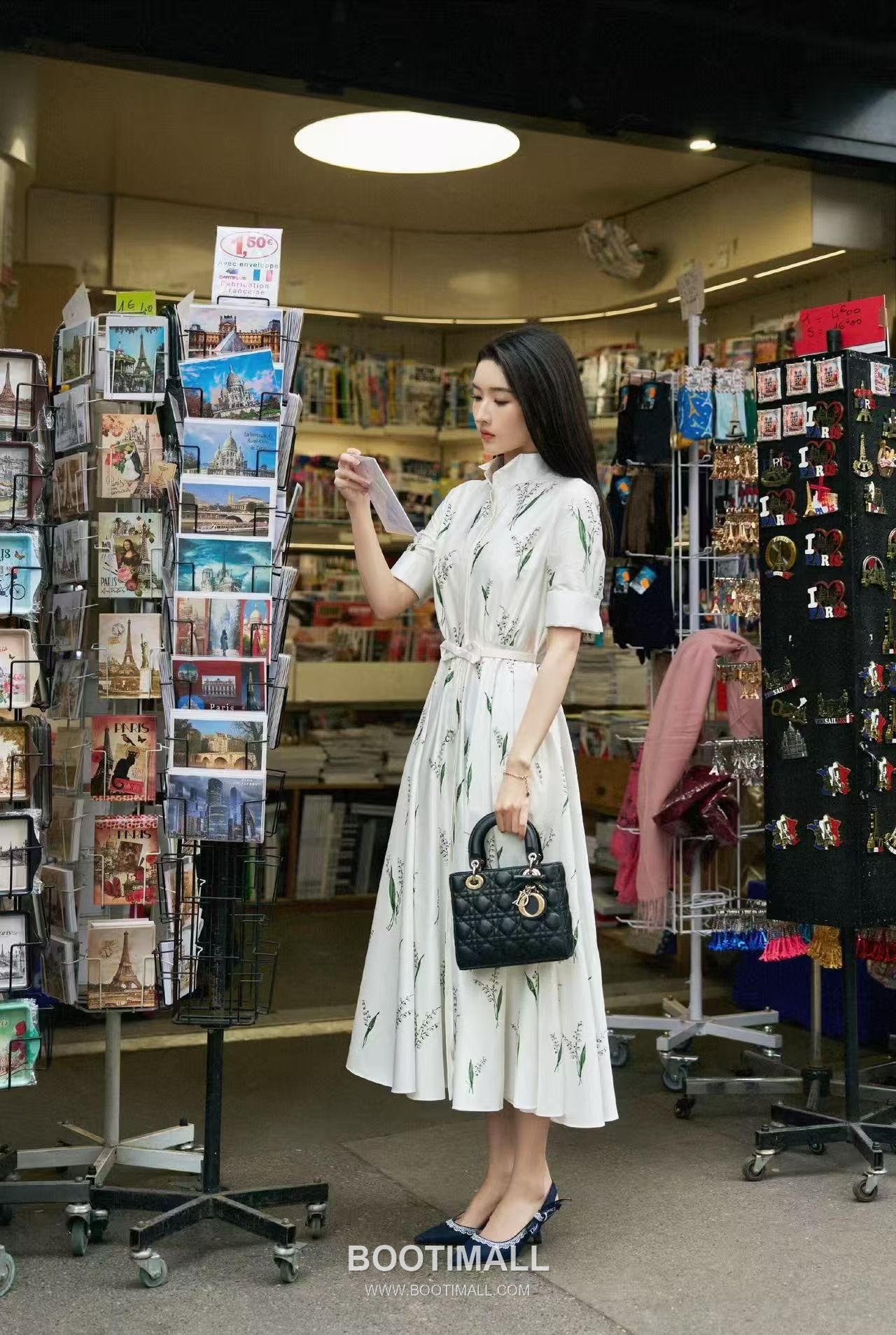 Dior Lily Print Ribbon Dress 디올 릴리 프린트 리본 드레스 5