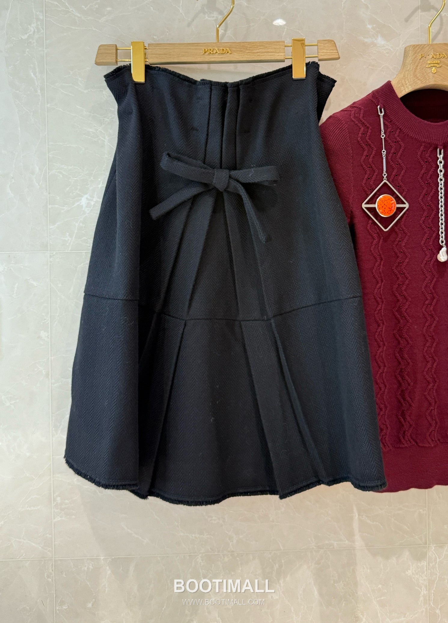 Prada Bow Ruched Set Dress 프라다 리본 셔링 세트 드레스 2