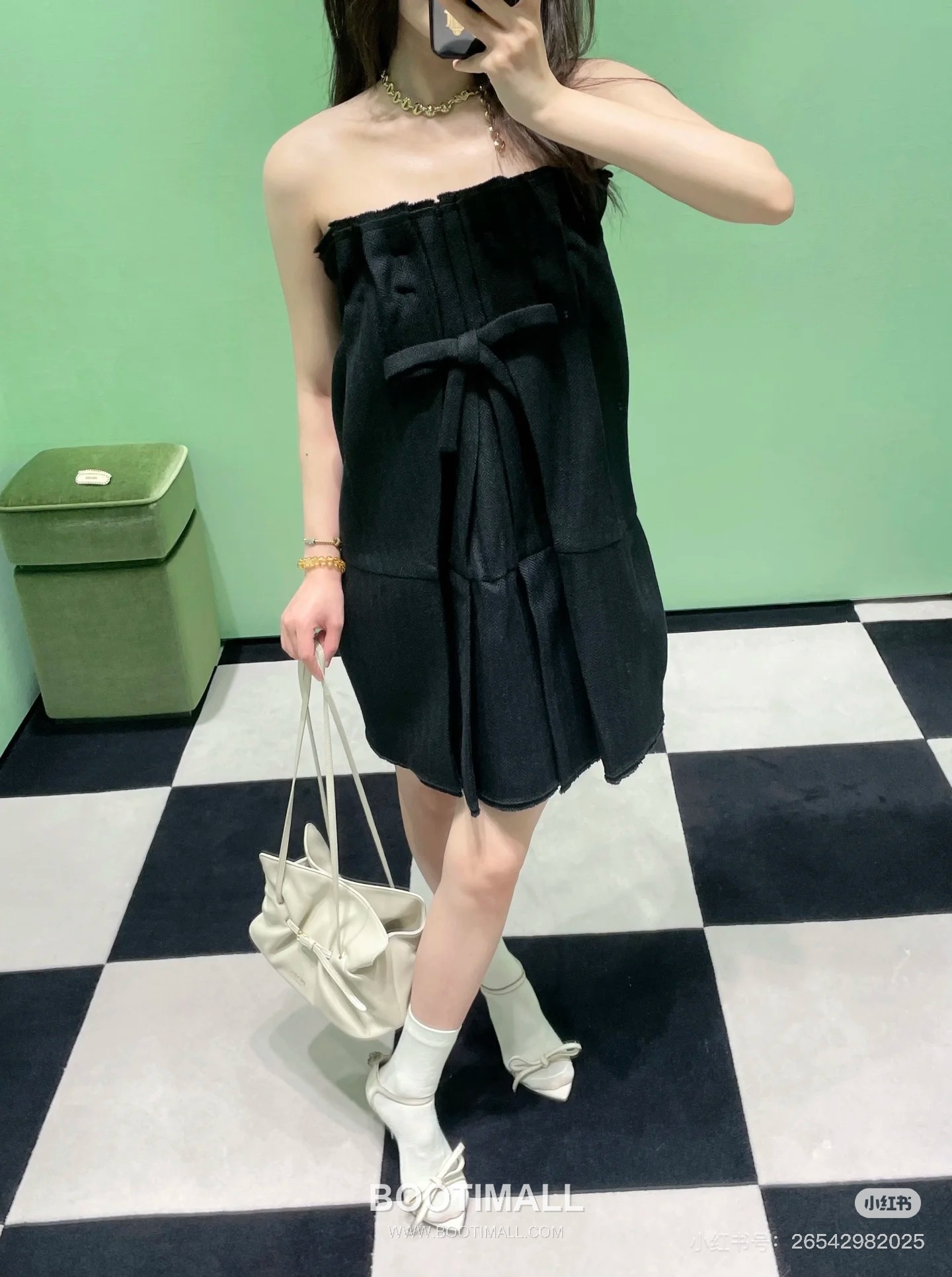 Prada Bow Ruched Set Dress 프라다 리본 셔링 세트 드레스 9