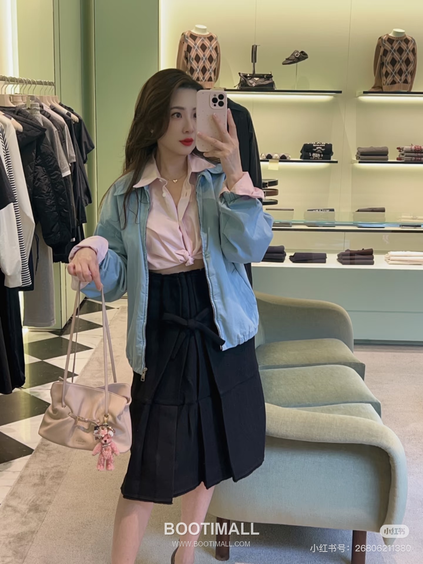 Prada Bow Ruched Set Dress 프라다 리본 셔링 세트 드레스 16