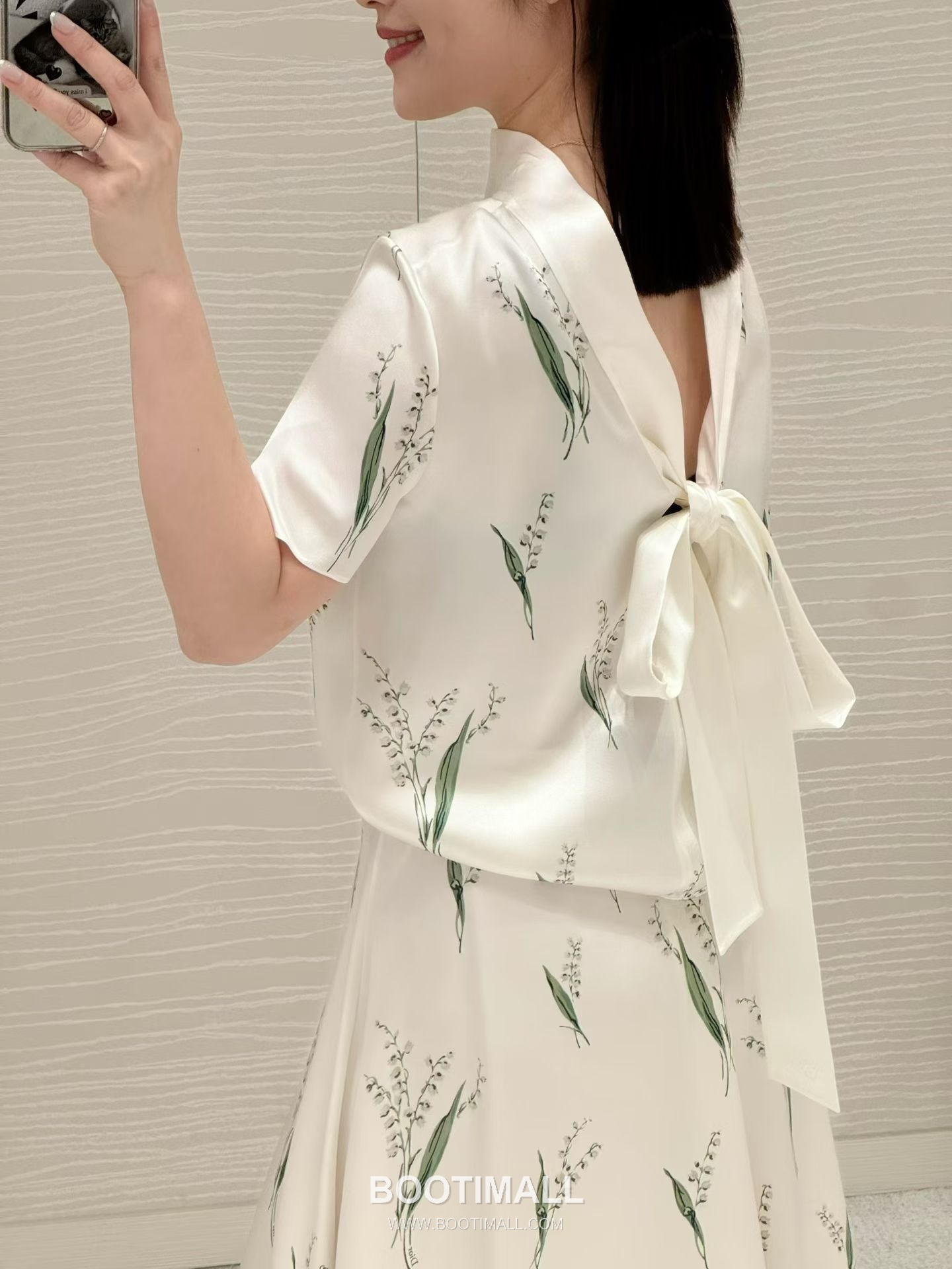 Dior 디올 Lily Print Silk Set Silk Ivory Outfit 은방울꽃 실크 세트 실크 아이보리 세트 의류 12