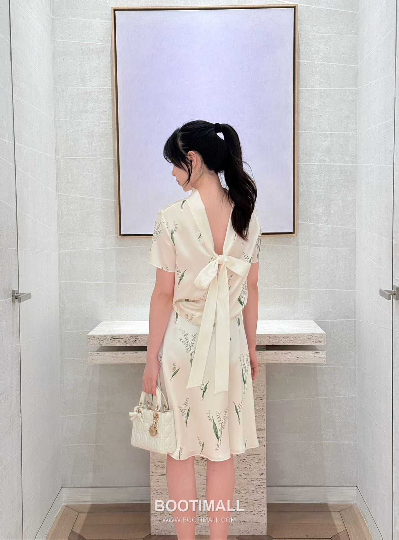 Dior 디올 Lily Print Silk Set Silk Ivory Outfit 은방울꽃 실크 세트 실크 아이보리 세트 의류 17