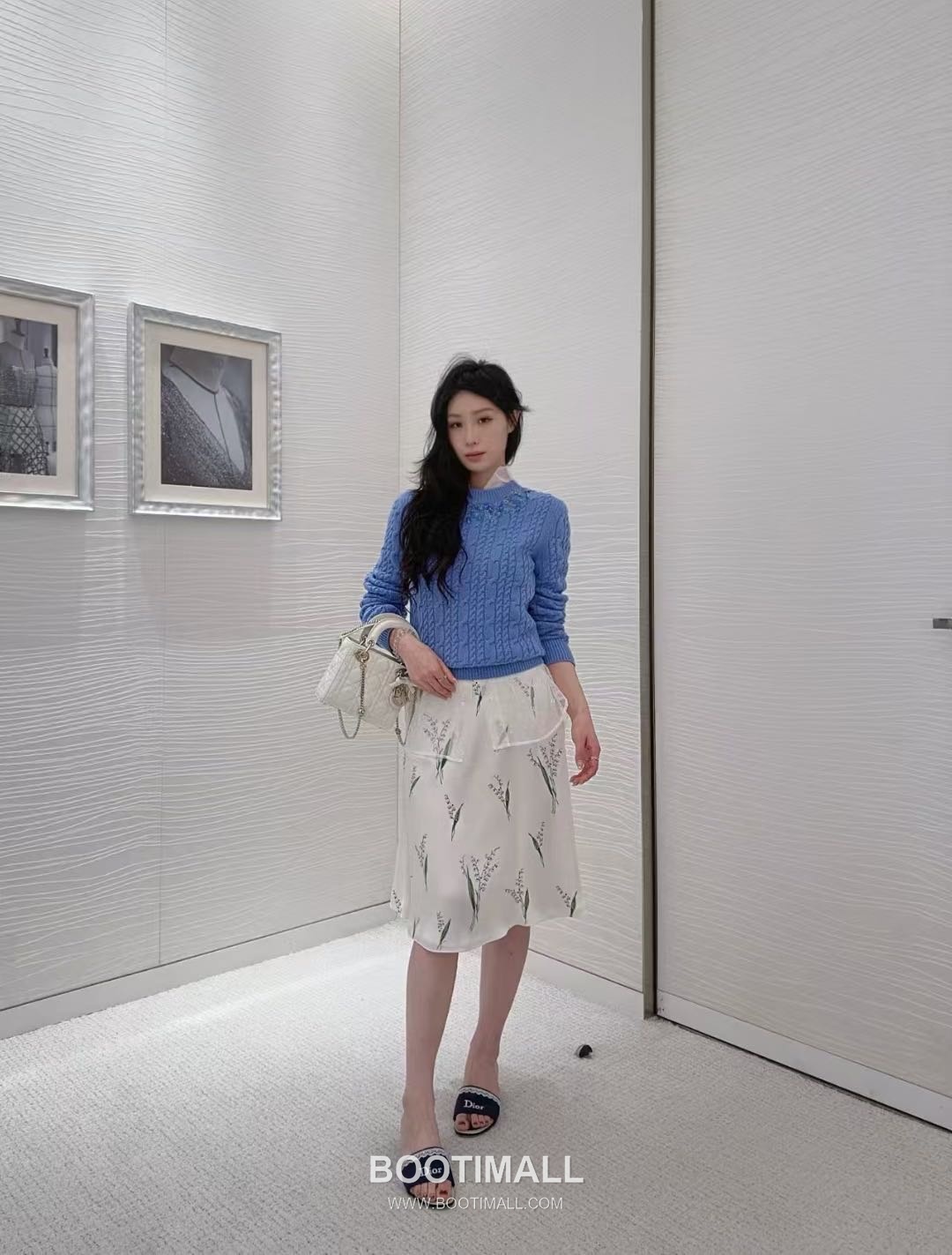 Dior 디올 Lily Print Silk Set Silk Ivory Outfit 은방울꽃 실크 세트 실크 아이보리 세트 의류 18