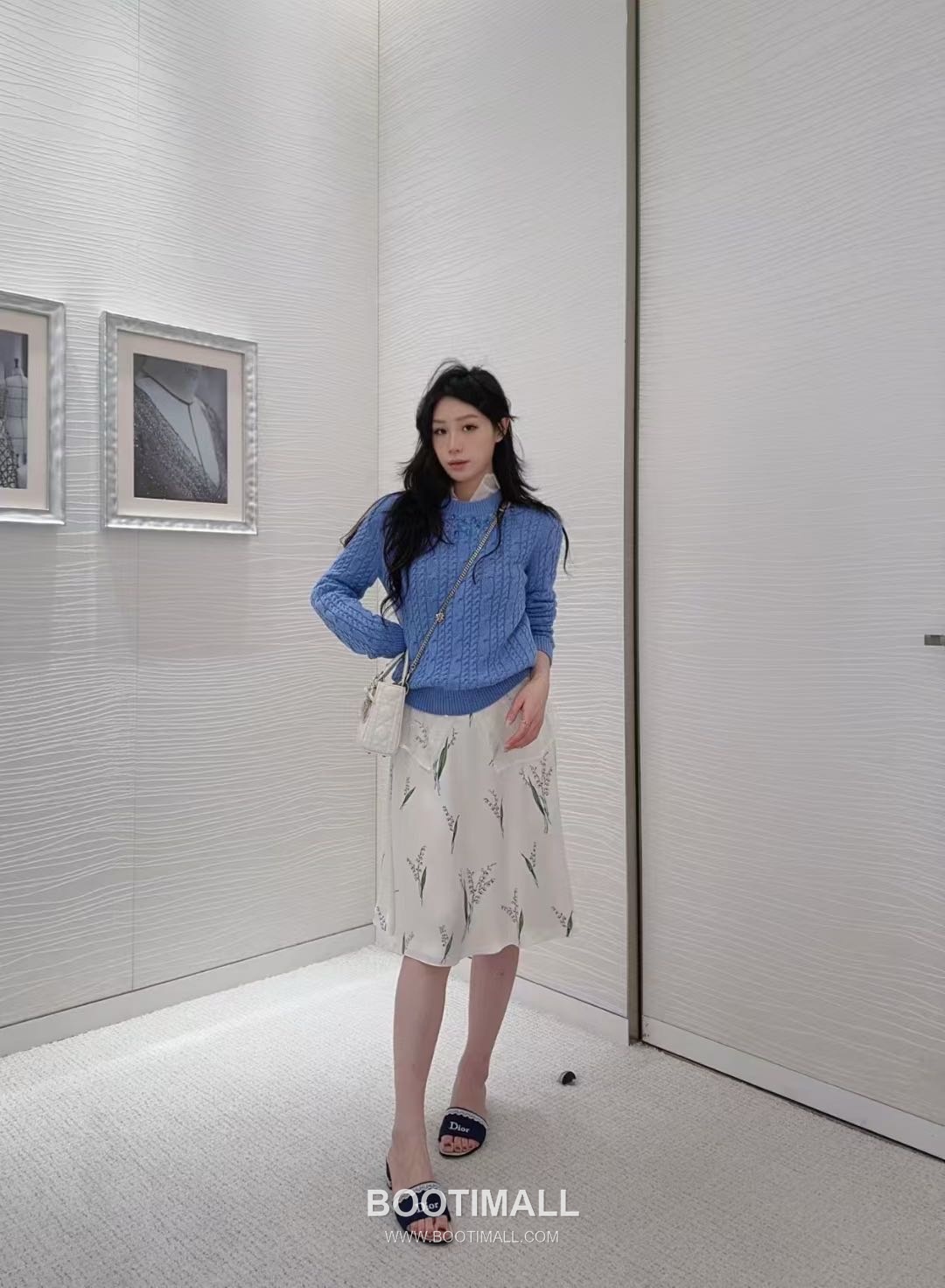 Dior 디올 Lily Print Silk Set Silk Ivory Outfit 은방울꽃 실크 세트 실크 아이보리 세트 의류 19