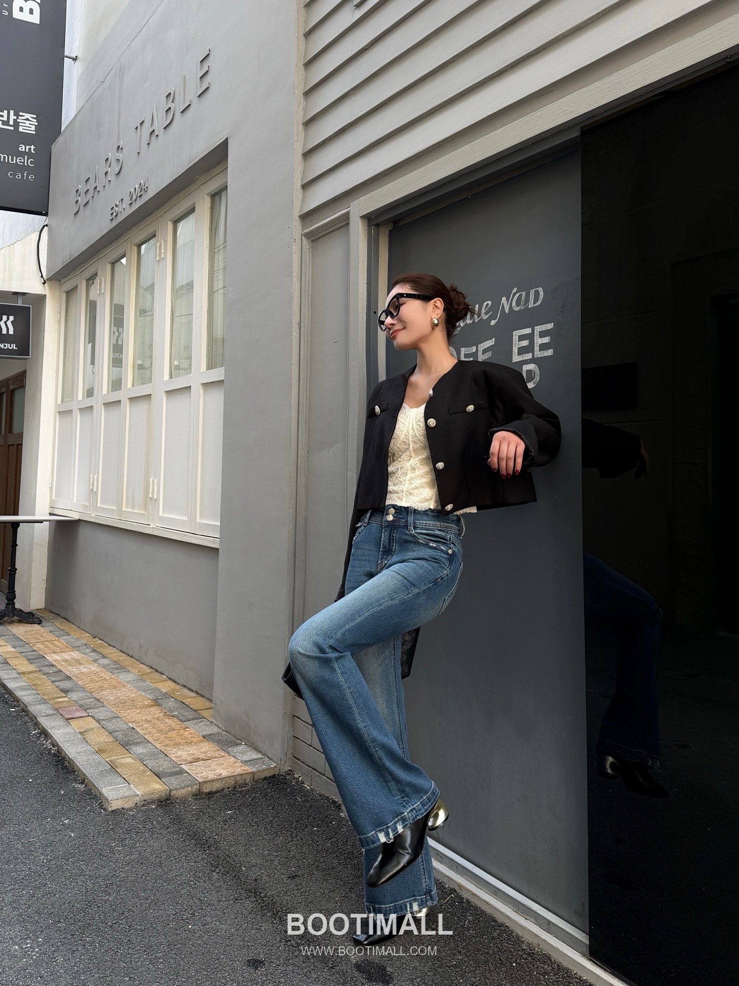 Prada High Waist Flare Jeans Denim Pants 프라다 하이웨스트 플레어 진 데님 팬츠 6