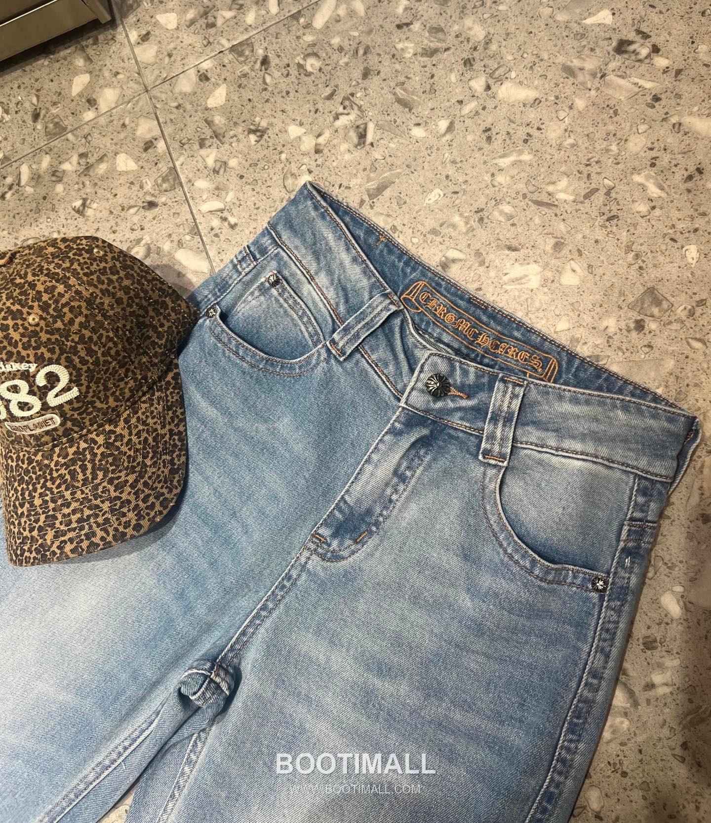 Chrome Hearts High Stretch Wide Pants Light Blue 크롬하츠 하이 스트레치 와이드 팬츠 라이트 블루 9