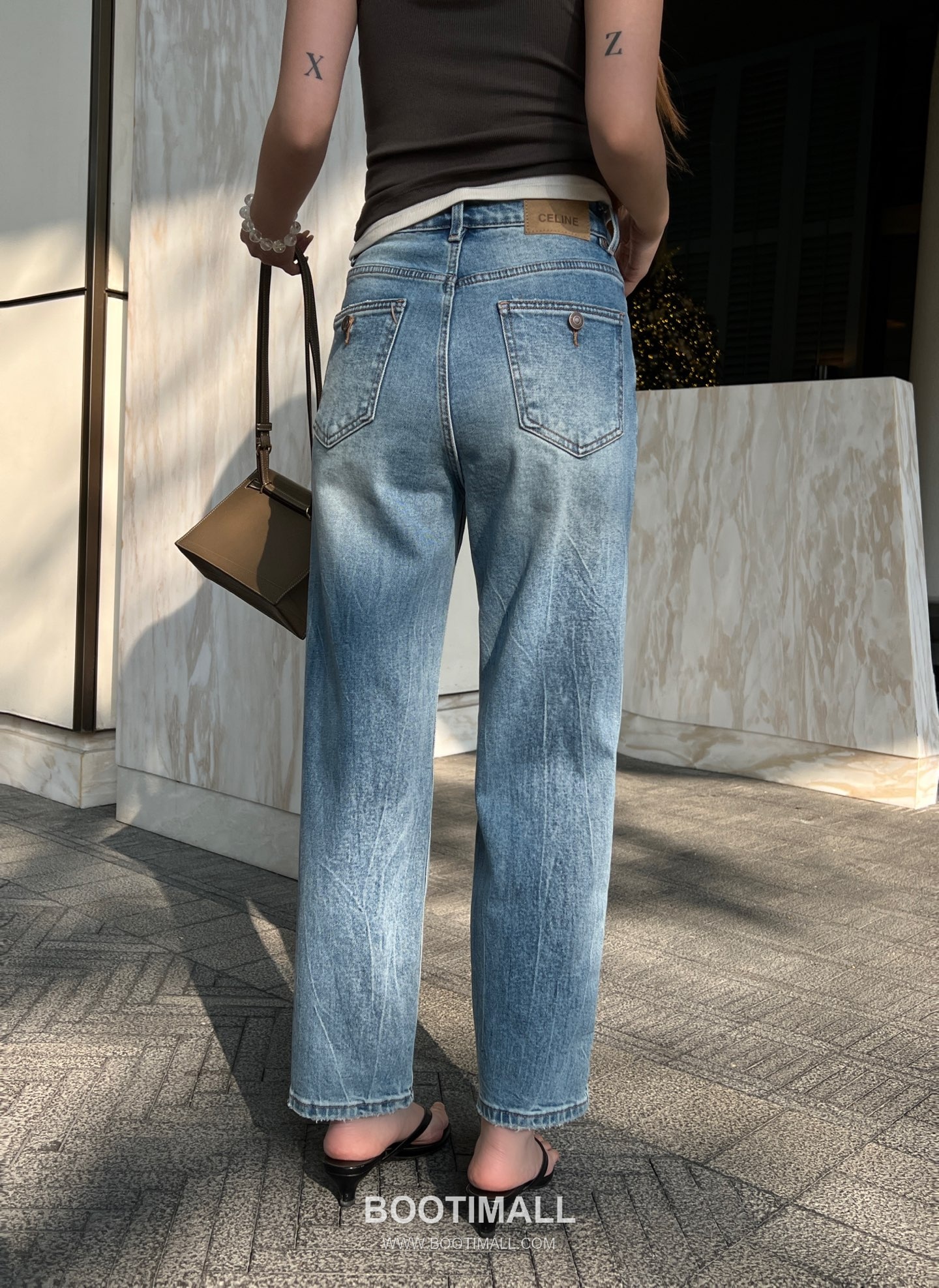 Celine Embroidered Cigarette Pants Stretch Denim 셀린느 자수 시가렛 팬츠 스판 데님 4