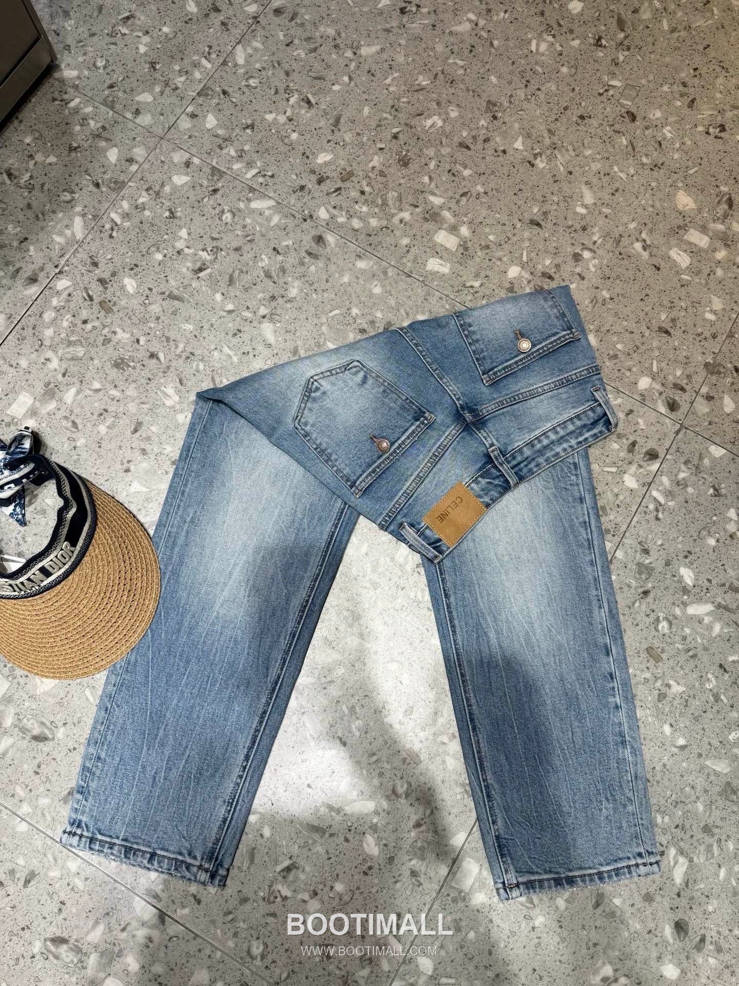 Celine Embroidered Cigarette Pants Stretch Denim 셀린느 자수 시가렛 팬츠 스판 데님 9