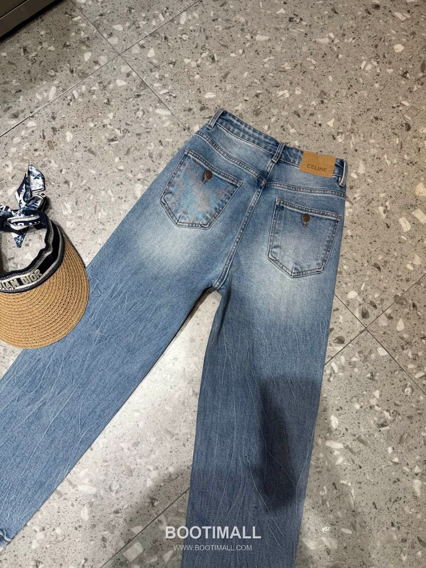 Celine Embroidered Cigarette Pants Stretch Denim 셀린느 자수 시가렛 팬츠 스판 데님 11