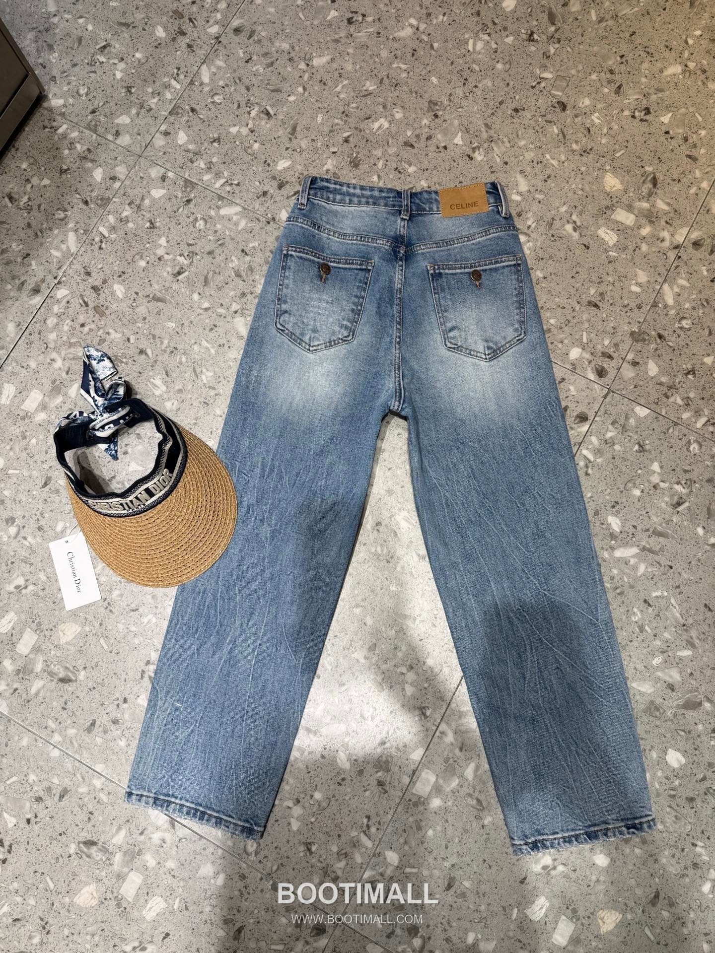 Celine Embroidered Cigarette Pants Stretch Denim 셀린느 자수 시가렛 팬츠 스판 데님 12