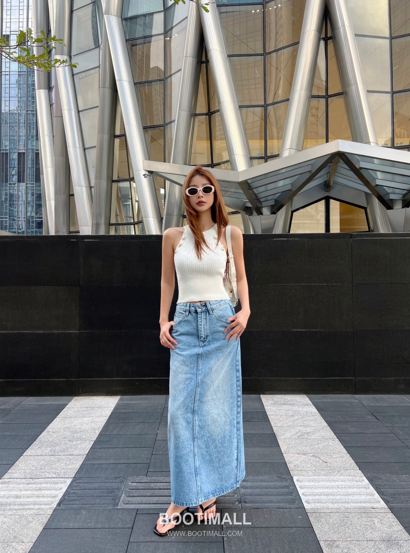 Celine Logo Denim A-Line Denim Skirt 셀린느 로고 데님 A라인 데님 스커트 1