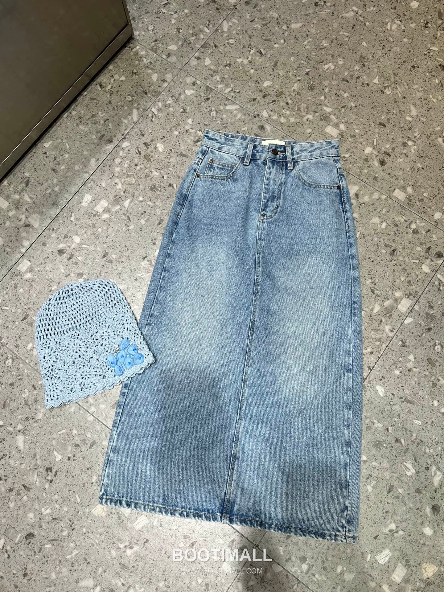 Celine Logo Denim A-Line Denim Skirt 셀린느 로고 데님 A라인 데님 스커트 7