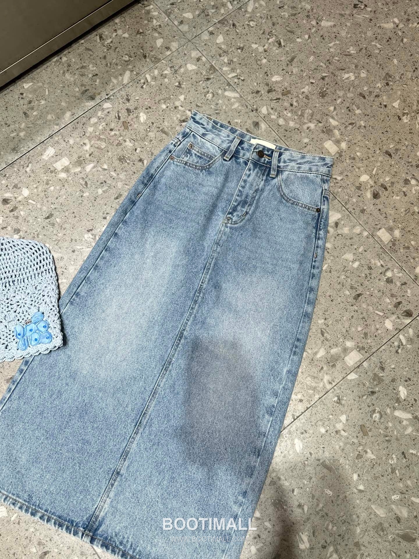 Celine Logo Denim A-Line Denim Skirt 셀린느 로고 데님 A라인 데님 스커트 8