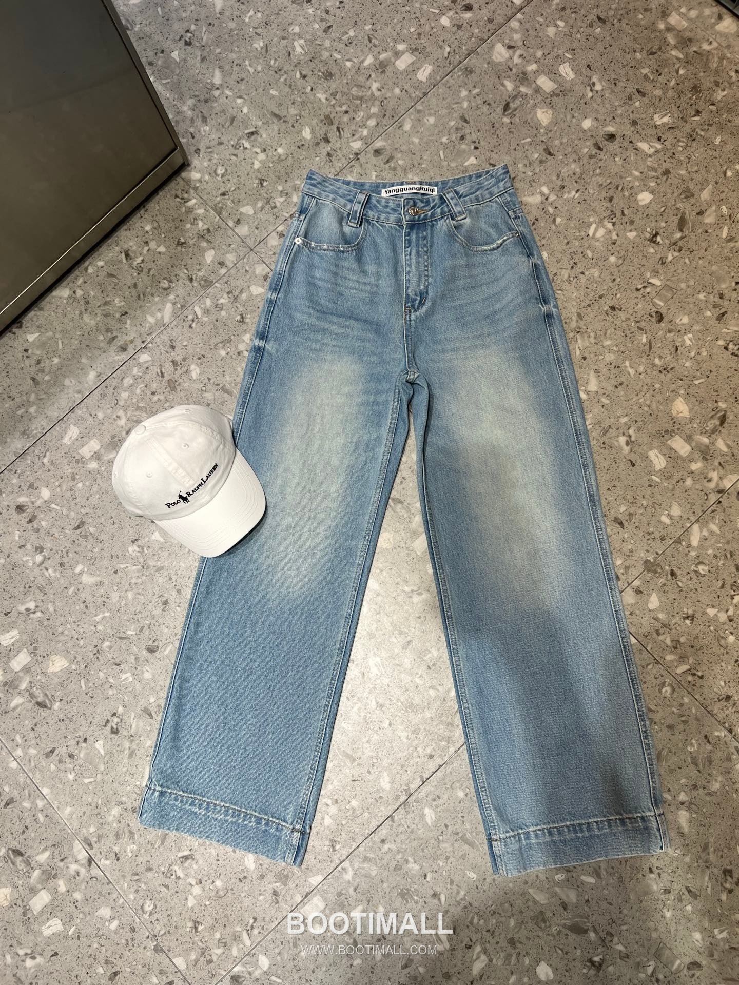 Burberry Logo Embroidered Wide Leg Denim Cotton Denim Pants 버버리 로고 자수 와이드 레그 데님 코튼 데님 팬츠 8