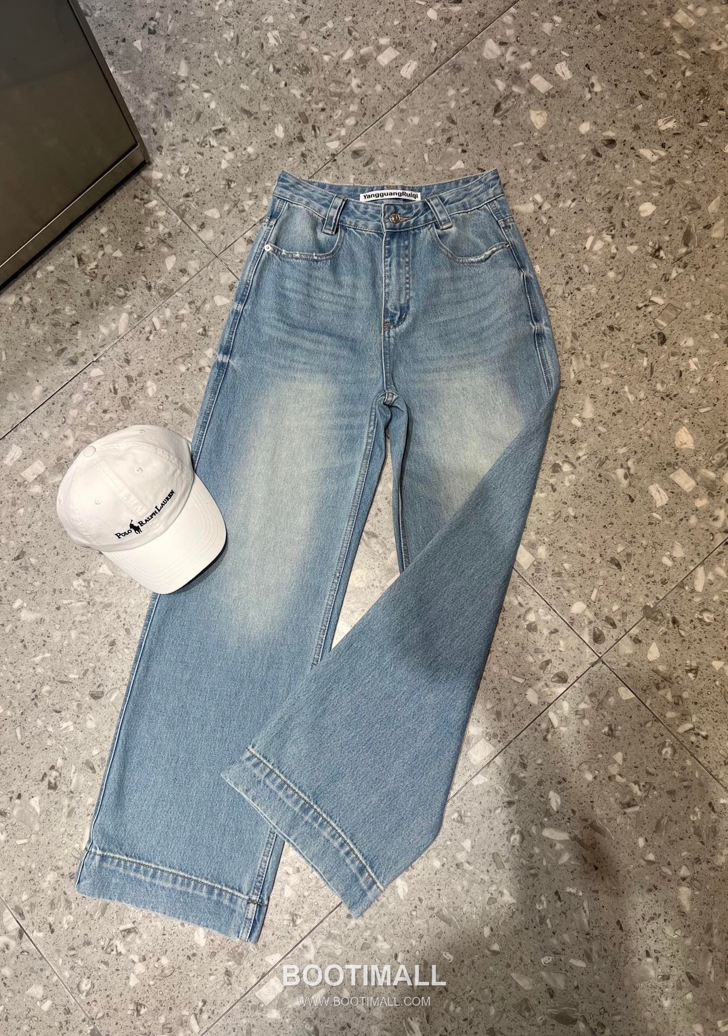 Burberry Logo Embroidered Wide Leg Denim Cotton Denim Pants 버버리 로고 자수 와이드 레그 데님 코튼 데님 팬츠 9