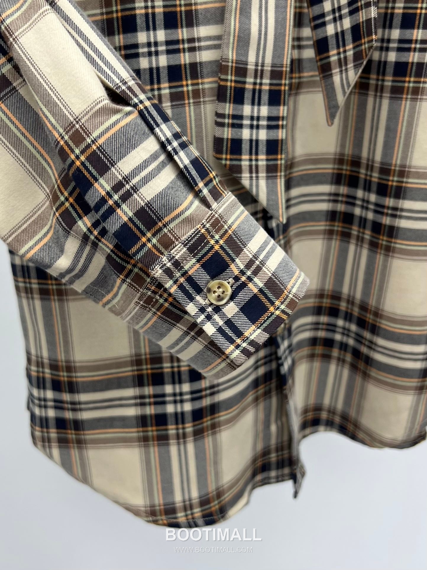 Saint Laurent Plaid Bow Collar Shirt Cotton Blend 생로랑 체크 보우 칼라 셔츠 코튼 블렌드 10