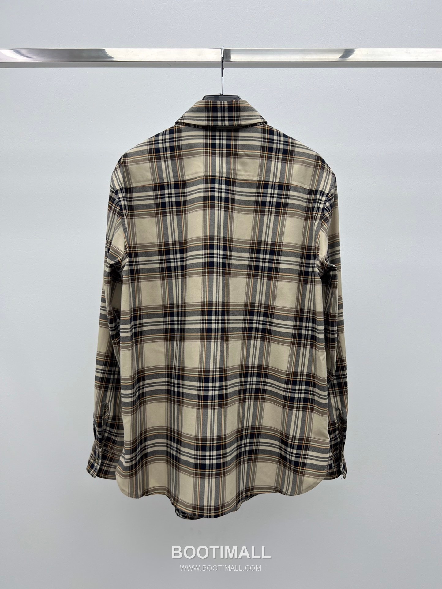 Saint Laurent Plaid Bow Collar Shirt Cotton Blend 생로랑 체크 보우 칼라 셔츠 코튼 블렌드 12