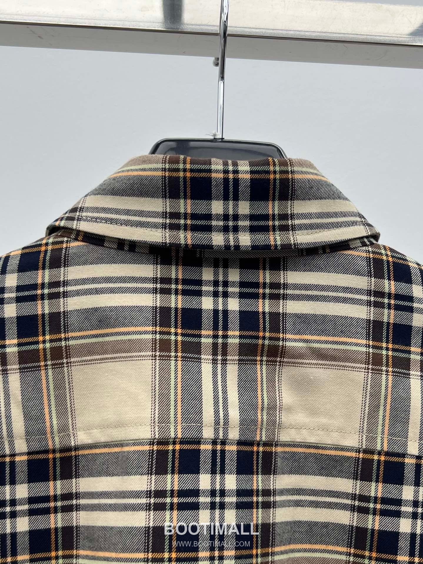 Saint Laurent Plaid Bow Collar Shirt Cotton Blend 생로랑 체크 보우 칼라 셔츠 코튼 블렌드 13