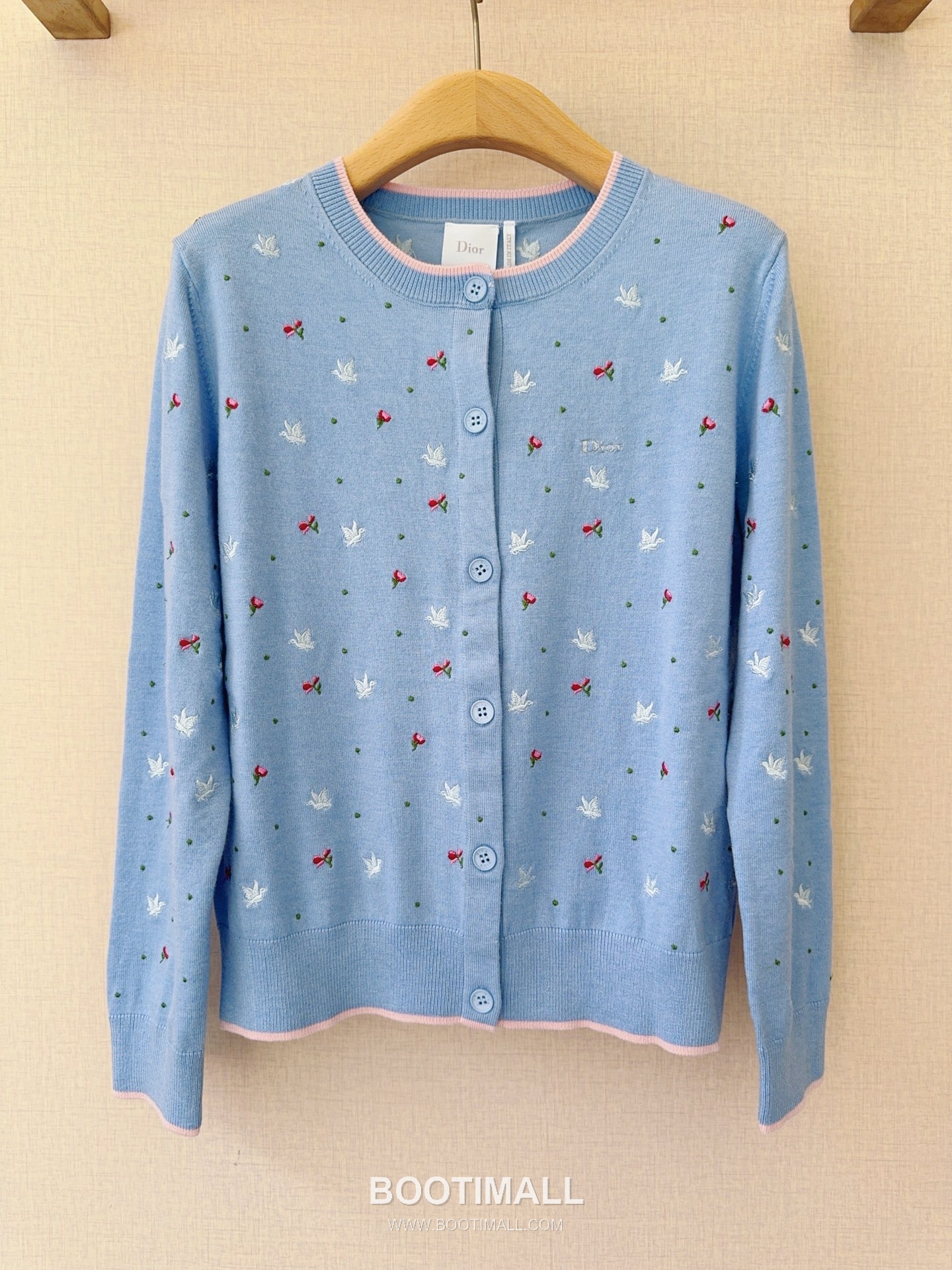 Dior Star Floral Knit Blue 디올 스타 플로럴 니트 블루 3