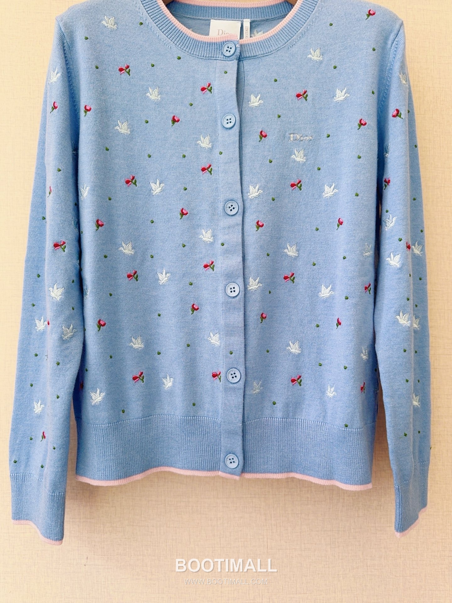 Dior Star Floral Knit Blue 디올 스타 플로럴 니트 블루 4