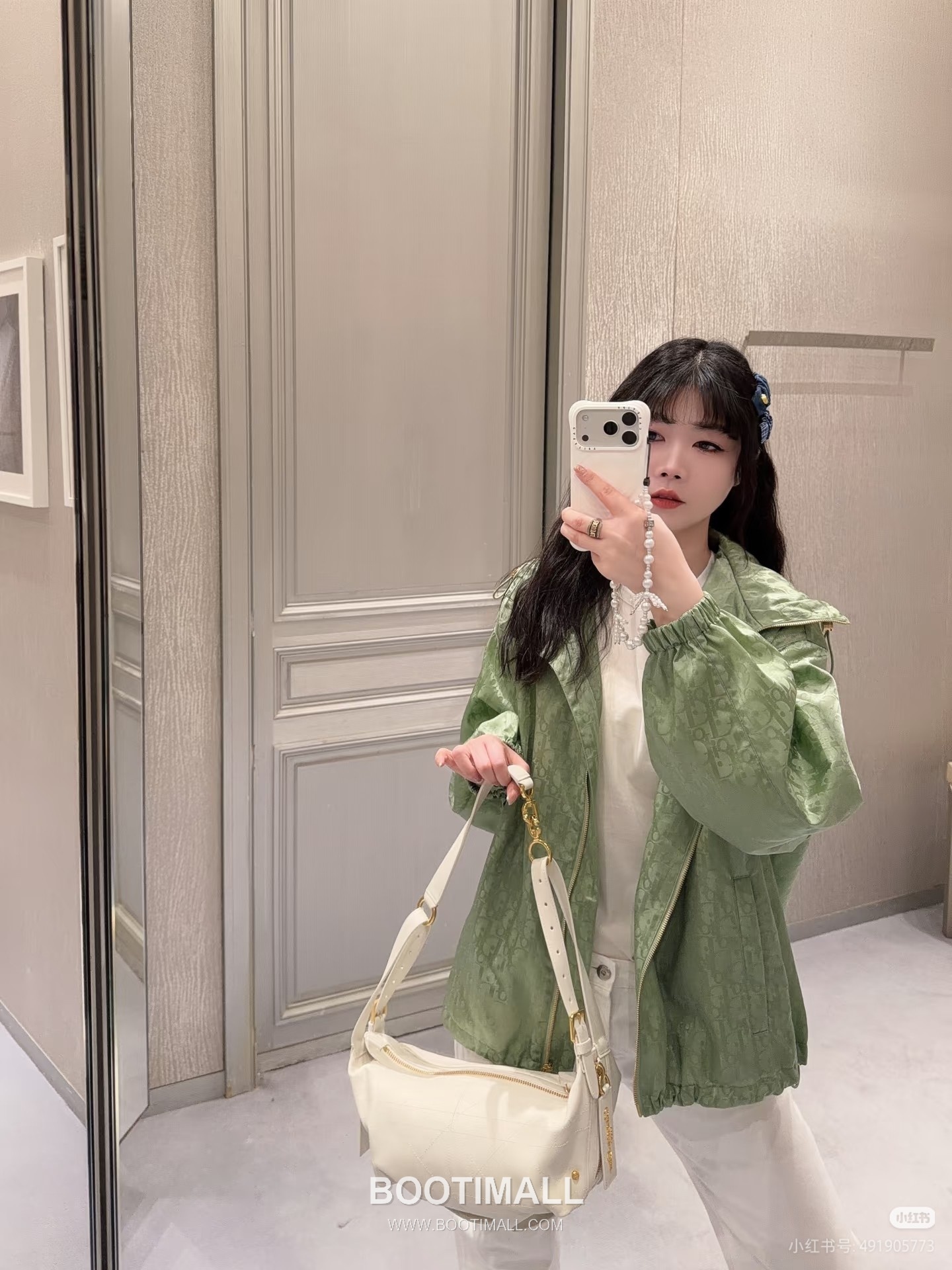 Dior Early Spring Monogram Hooded Navy Windbreaker 디올 얼리 스프링 모노그램 후드 네이비 바람막이 4