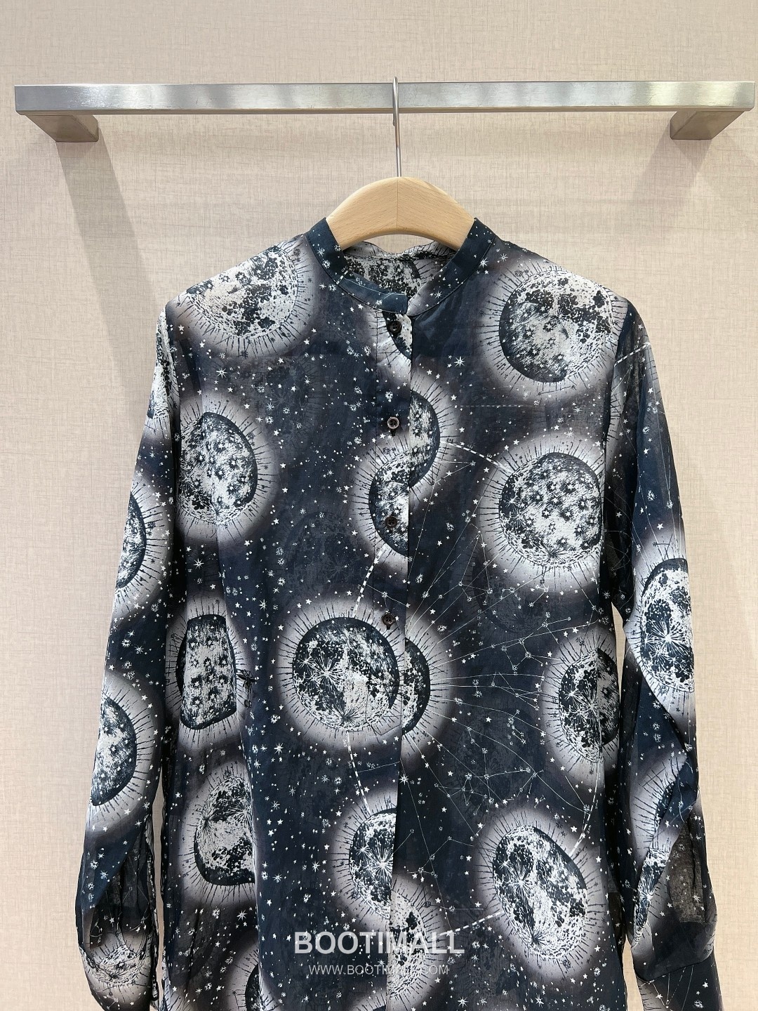 Dior Zodiac Universe Print Shirt Silk Cotton Blue 디올 조디악 유니버스 프린트 셔츠 실크 코튼 블루 2