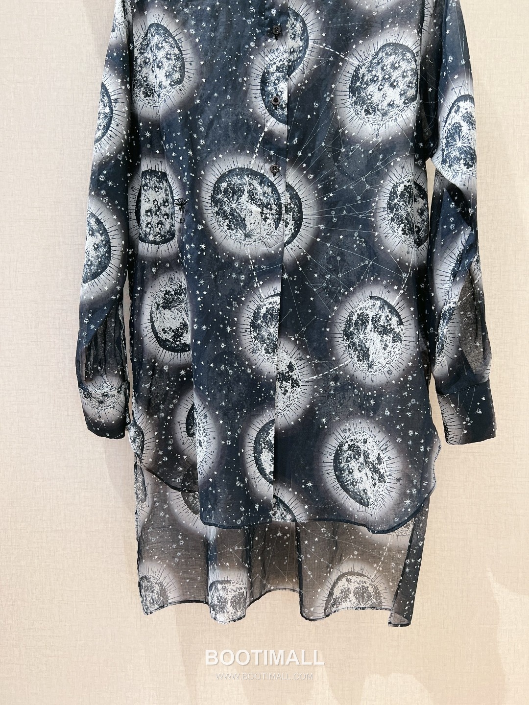 Dior Zodiac Universe Print Shirt Silk Cotton Blue 디올 조디악 유니버스 프린트 셔츠 실크 코튼 블루 3