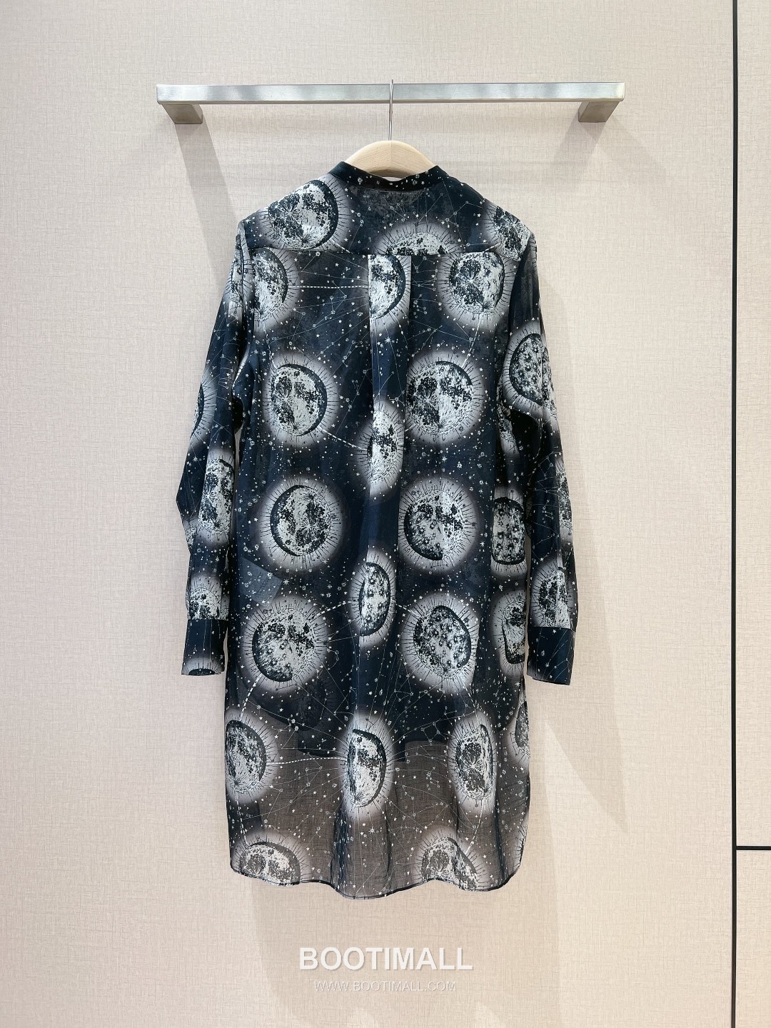 Dior Zodiac Universe Print Shirt Silk Cotton Blue 디올 조디악 유니버스 프린트 셔츠 실크 코튼 블루 4