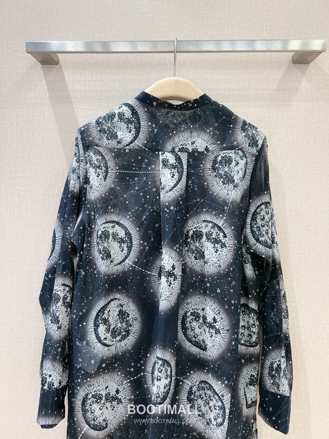 Dior Zodiac Universe Print Shirt Silk Cotton Blue 디올 조디악 유니버스 프린트 셔츠 실크 코튼 블루 5