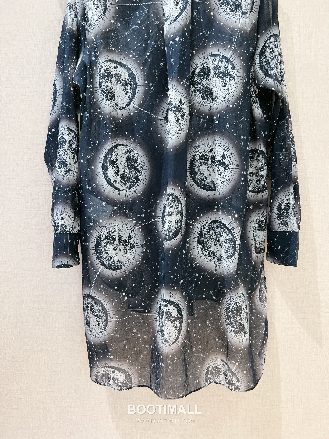 Dior Zodiac Universe Print Shirt Silk Cotton Blue 디올 조디악 유니버스 프린트 셔츠 실크 코튼 블루 6
