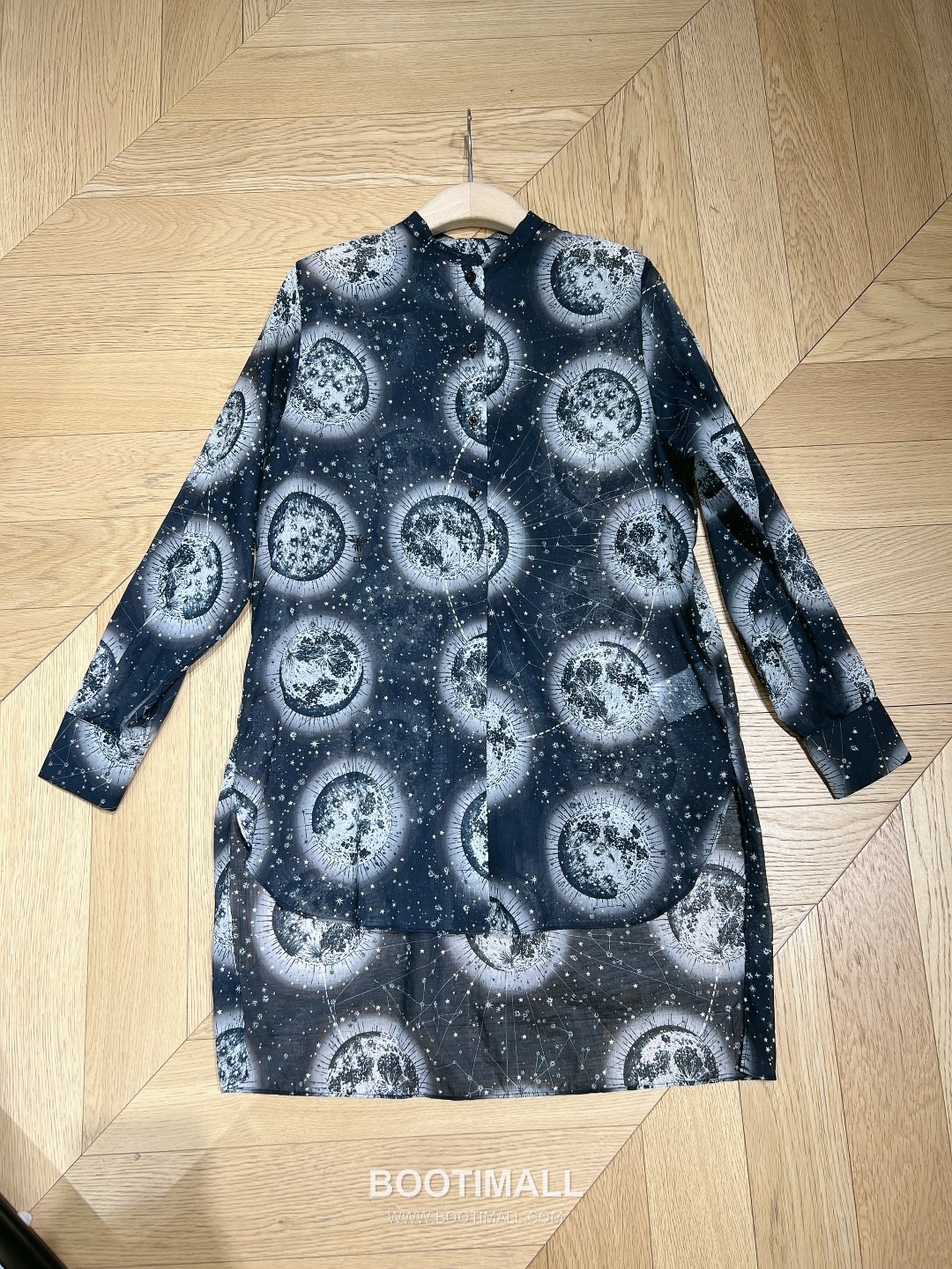 Dior Zodiac Universe Print Shirt Silk Cotton Blue 디올 조디악 유니버스 프린트 셔츠 실크 코튼 블루 7