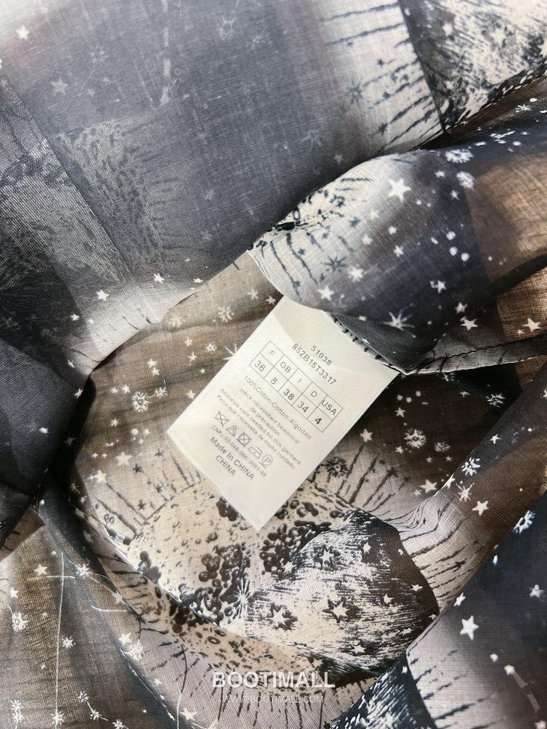 Dior Zodiac Universe Print Shirt Silk Cotton Blue 디올 조디악 유니버스 프린트 셔츠 실크 코튼 블루 8