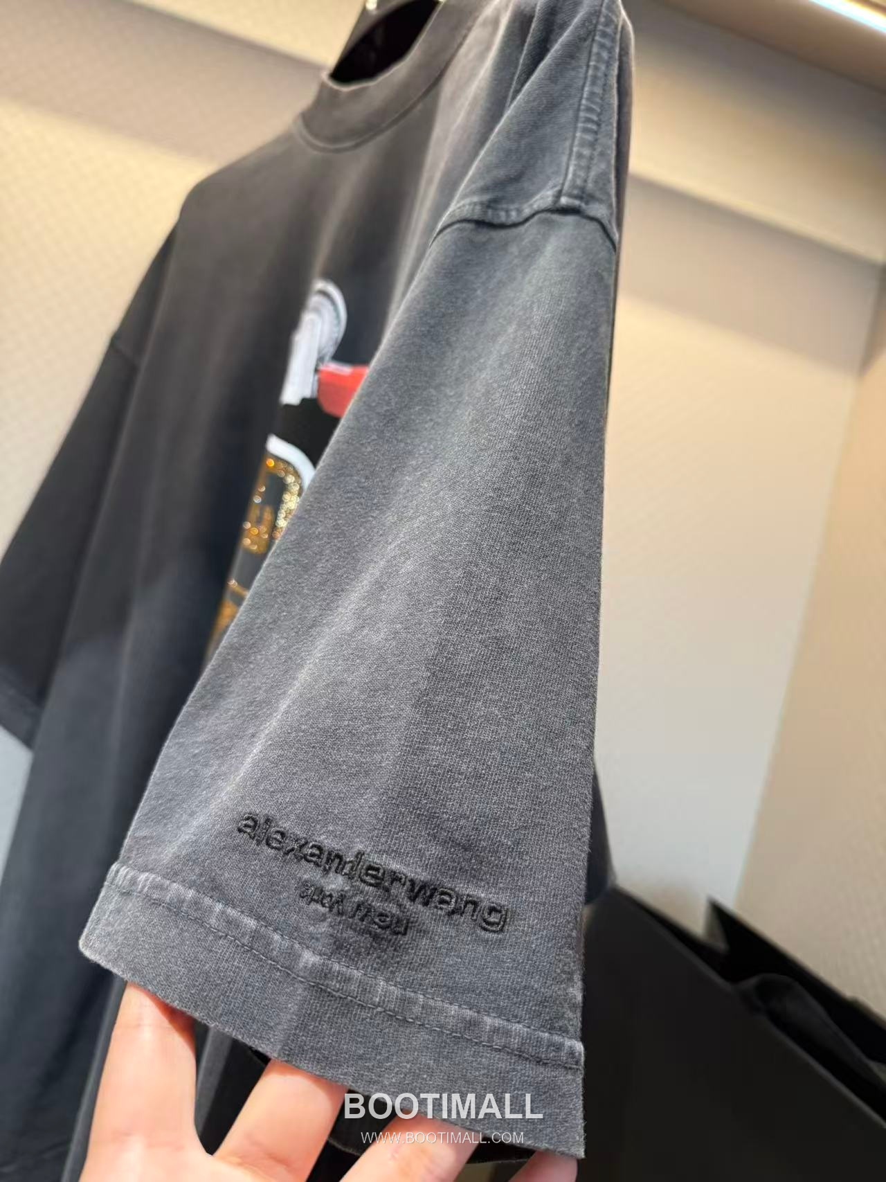 Alexander Wang 알렉산더왕 Waterwashed Lighter Tee Black T-shirt 워터워시 라이터 티셔츠 블랙 3