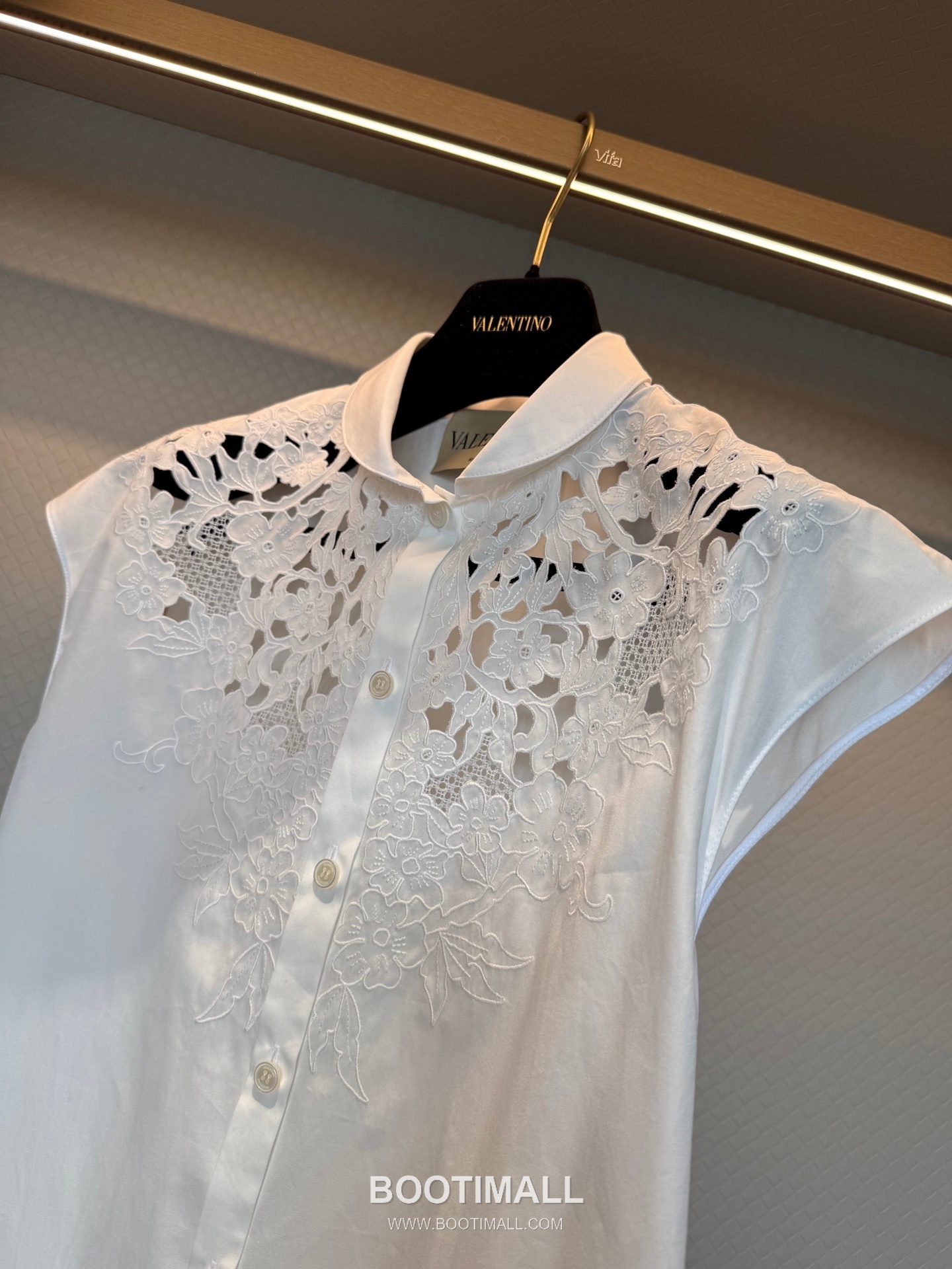 Valentino 발렌티노 Valen Lace Shirt Cotton White 발렌 레이스 셔츠 코튼 화이트 5
