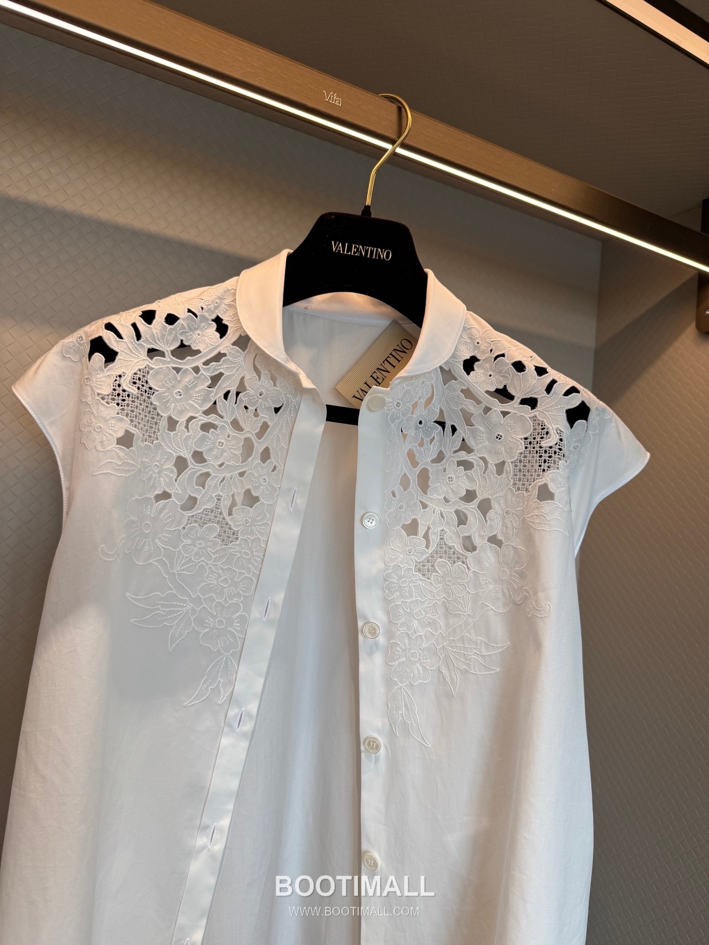 Valentino 발렌티노 Valen Lace Shirt Cotton White 발렌 레이스 셔츠 코튼 화이트 8