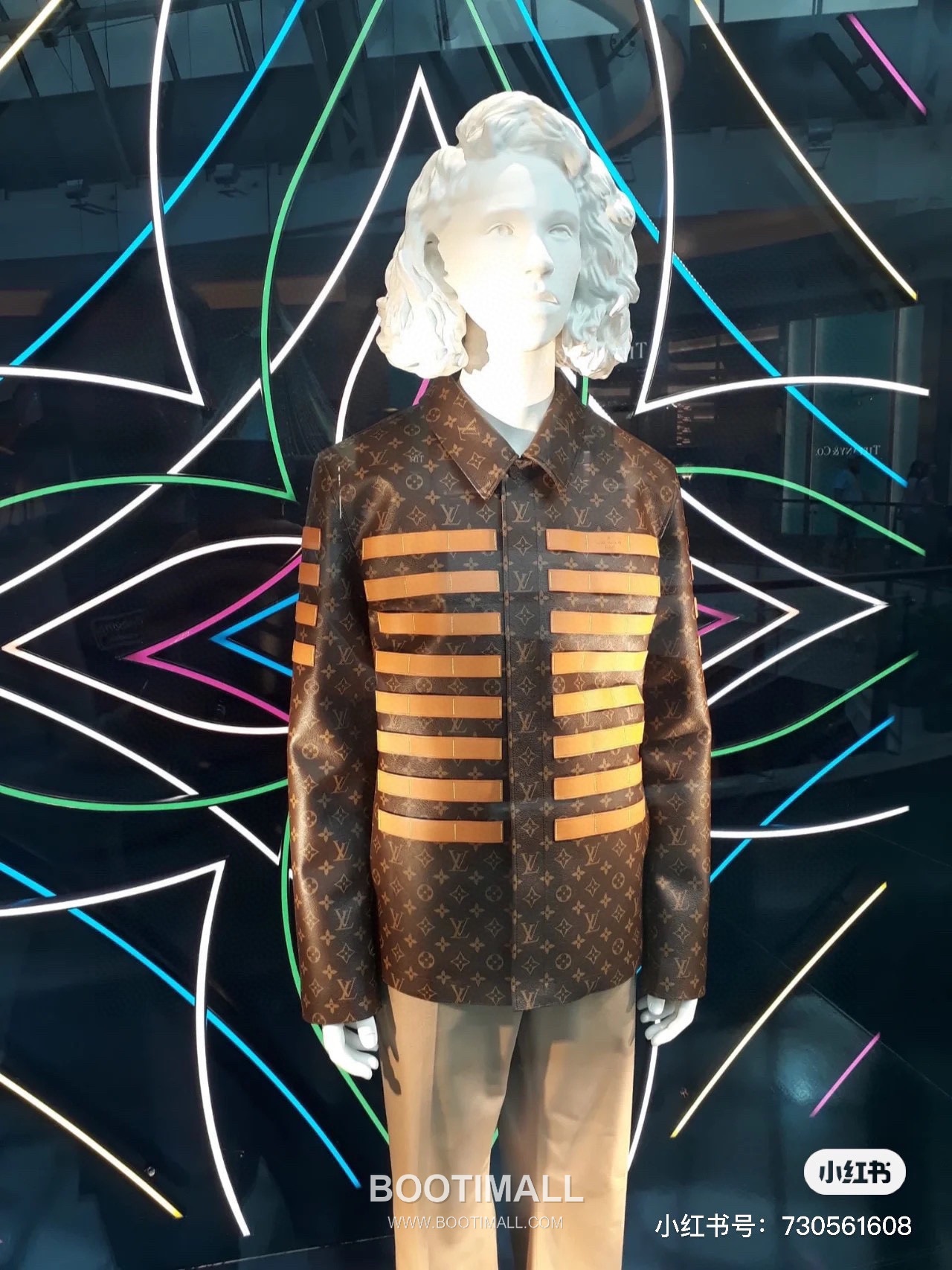 Louis Vuitton Nigo Monogram Leather Cowhide Leather Brown Jacket 루이비통 니고 모노그램 레더 소가죽 브라운 자켓 7