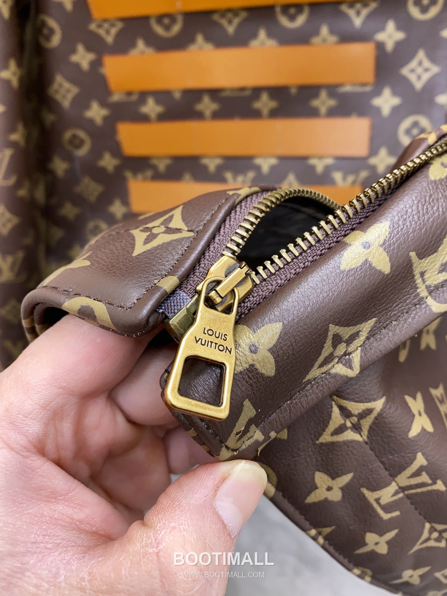 Louis Vuitton Nigo Monogram Leather Cowhide Leather Brown Jacket 루이비통 니고 모노그램 레더 소가죽 브라운 자켓 16