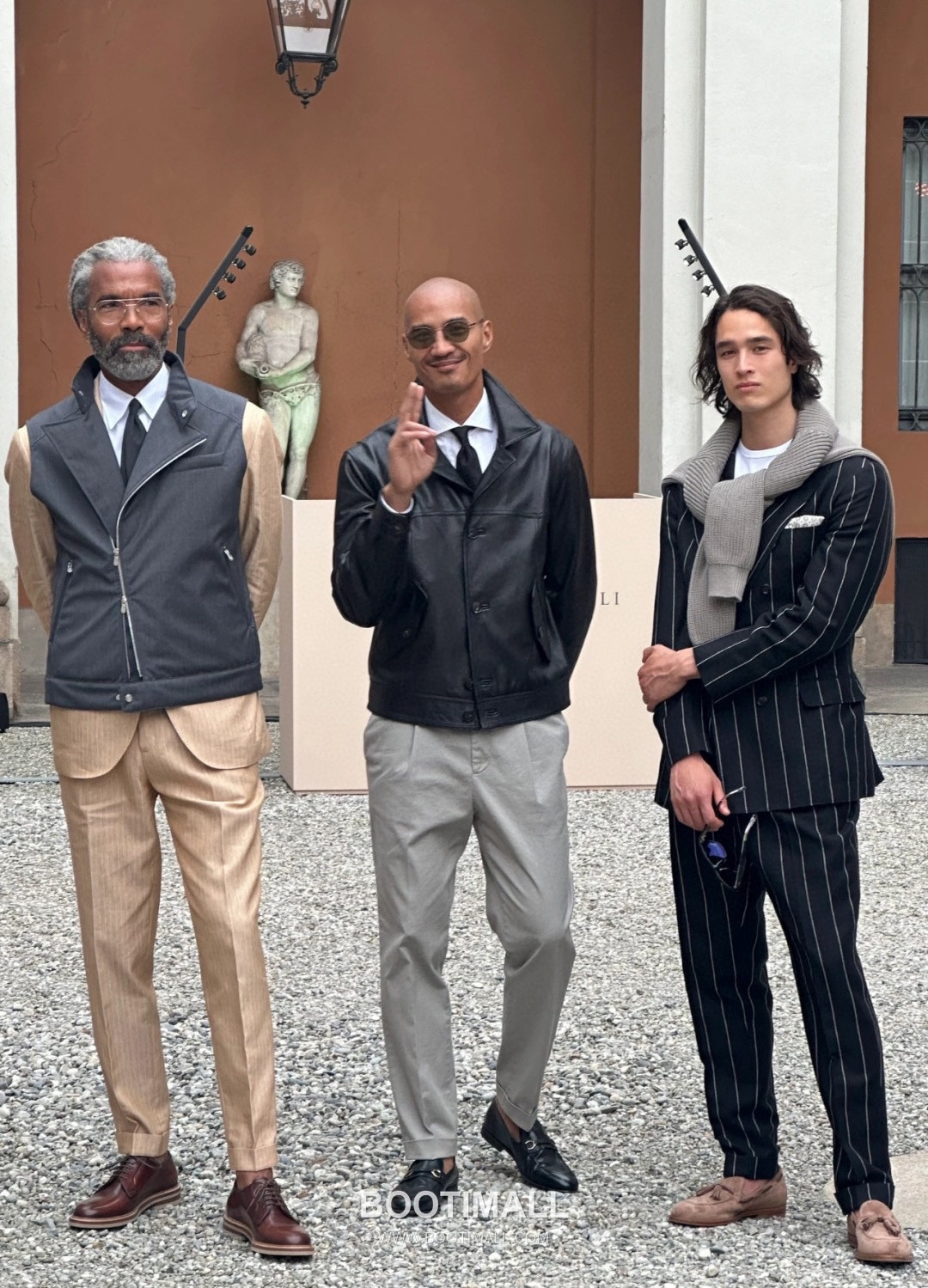 Brunello Cucinelli Grain Lambskin Flight Grain Lambskin Leather Black Jacket 브루넬로 쿠치넬리 그레인 램스킨 플라이트 그레인 램스킨 가죽 블랙 재킷 67cm 4