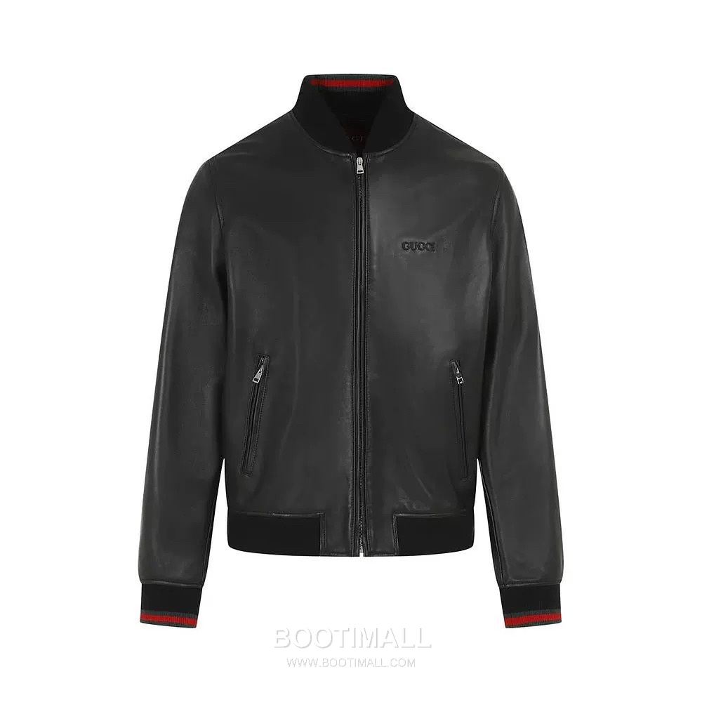 Gucci GG Lambskin Bomber Lambskin Black Down Jacket 구찌 GG 램스킨 봄버 램스킨 블랙 다운 재킷 9