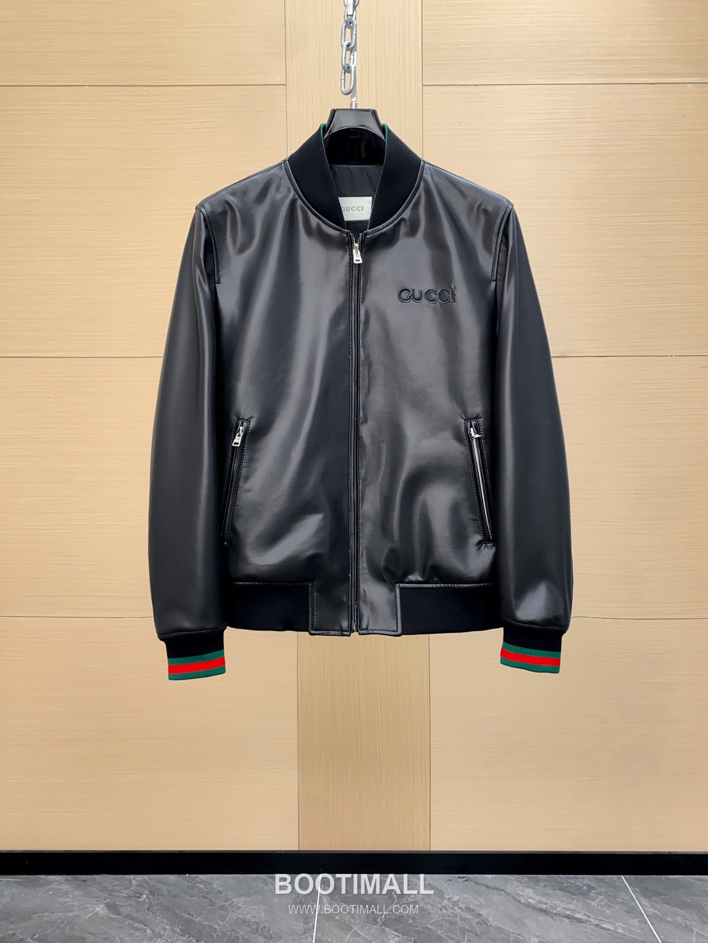 Gucci GG Lambskin Bomber Lambskin Black Down Jacket 구찌 GG 램스킨 봄버 램스킨 블랙 다운 재킷 11