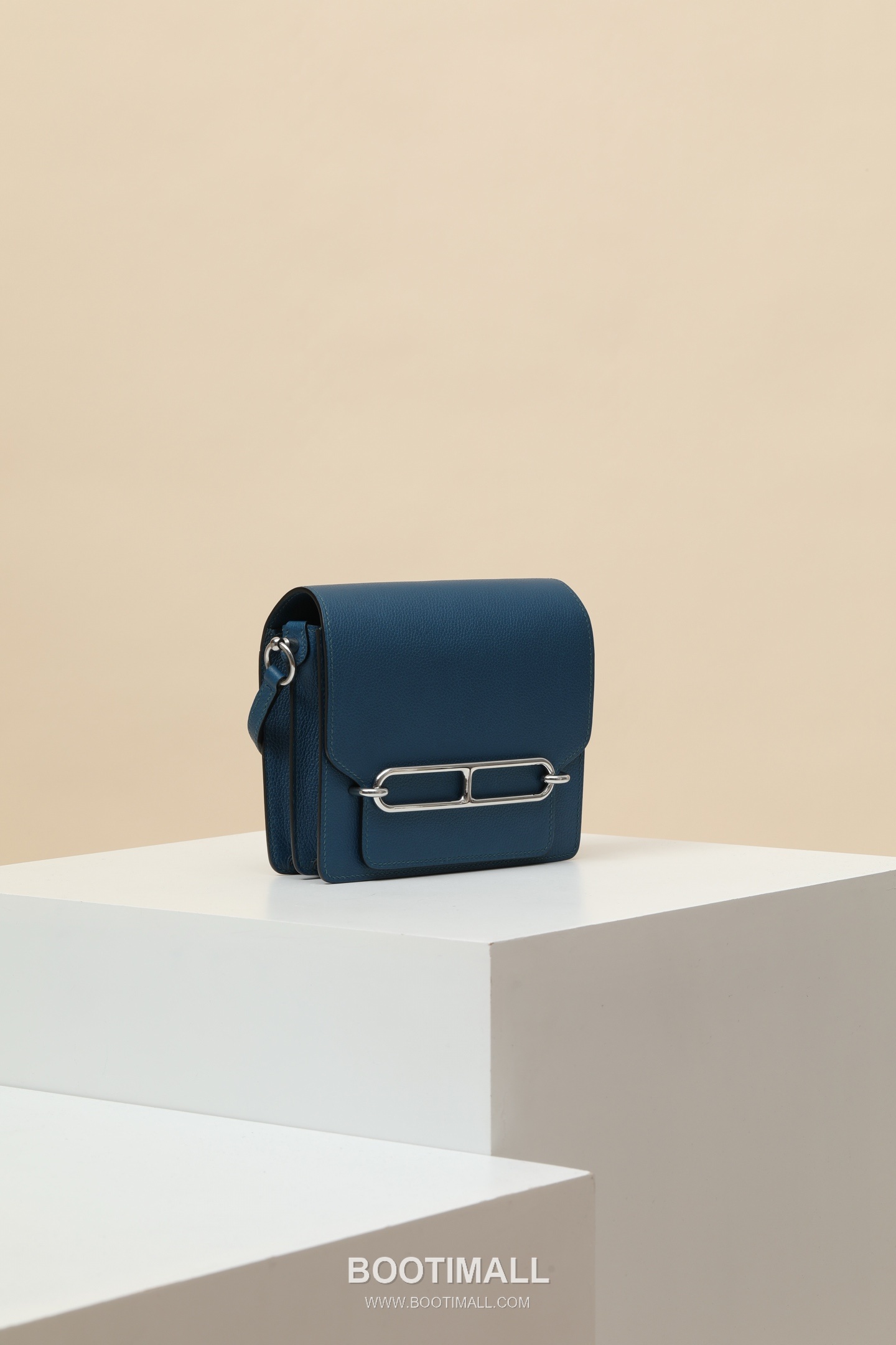 Hermes ZB19 Evercolor Mini Evercolor Calfskin Dark Blue Shoulder Bag 에르메스 ZB19 에버컬러 미니 에버컬러 송아지가죽 다크블루 숄더백 18cm 2