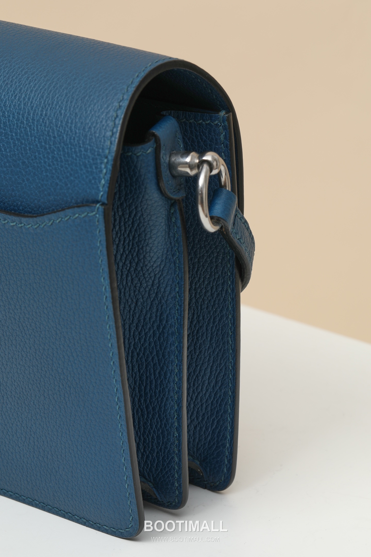Hermes ZB19 Evercolor Mini Evercolor Calfskin Dark Blue Shoulder Bag 에르메스 ZB19 에버컬러 미니 에버컬러 송아지가죽 다크블루 숄더백 18cm 4