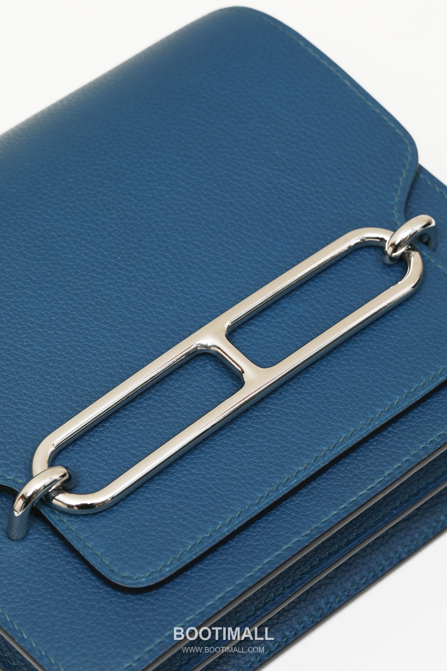 Hermes ZB19 Evercolor Mini Evercolor Calfskin Dark Blue Shoulder Bag 에르메스 ZB19 에버컬러 미니 에버컬러 송아지가죽 다크블루 숄더백 18cm 5