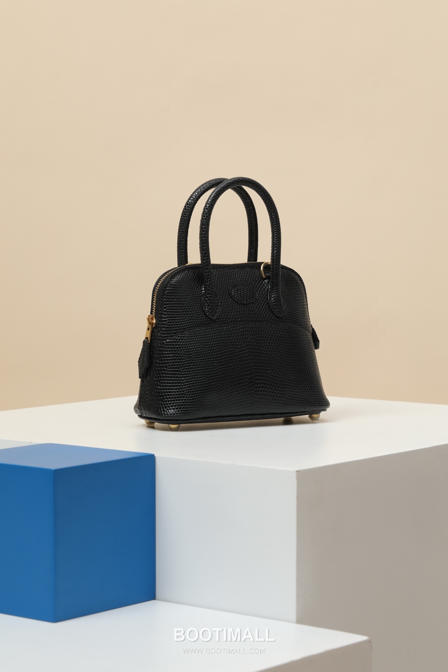 Hermes BO15 Lizard Mini Lizard Leather Black Crossbody Bag 에르메스 BO15 리자드 미니 리자드 가죽 블랙 크로스백 15cm 2