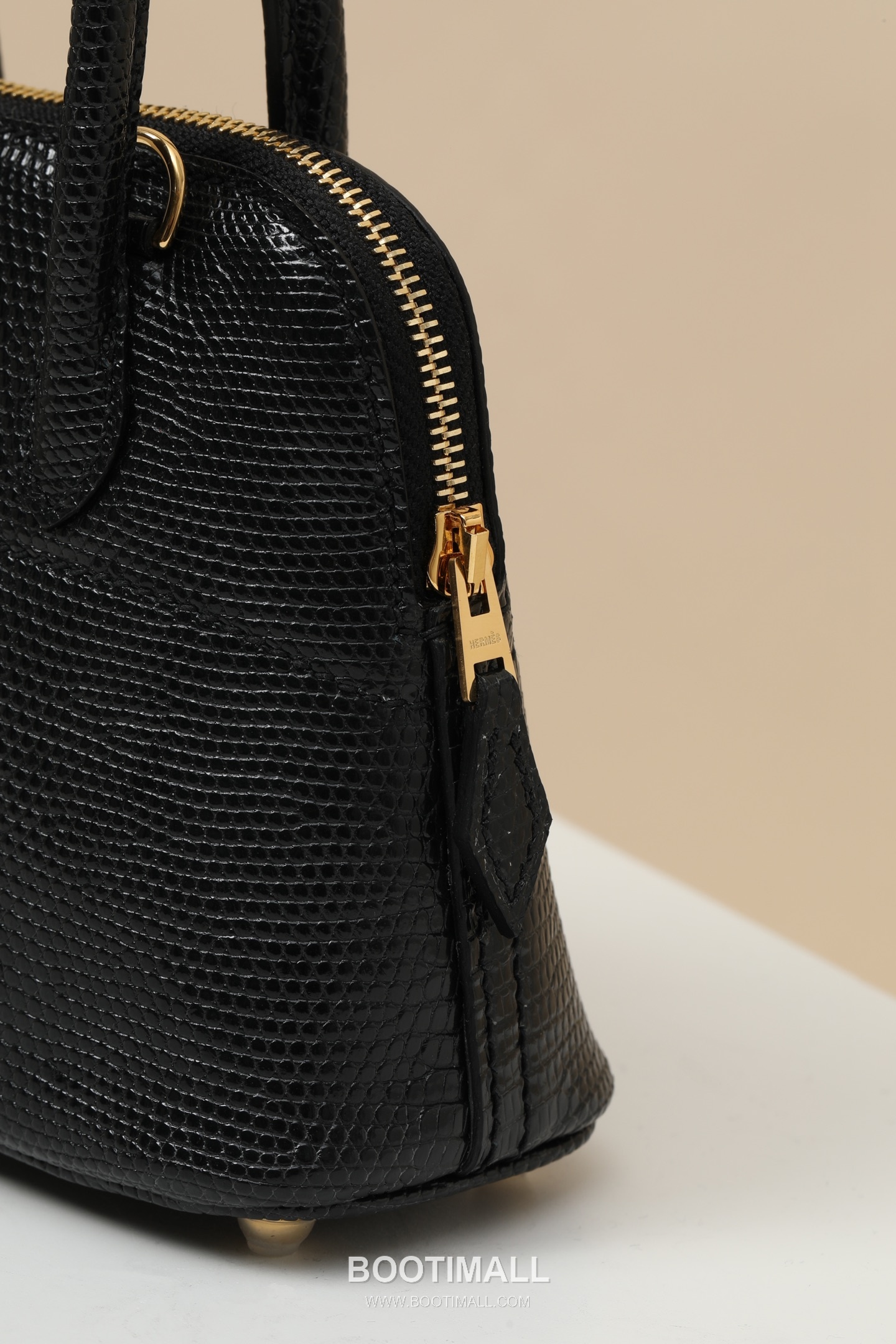Hermes BO15 Lizard Mini Lizard Leather Black Crossbody Bag 에르메스 BO15 리자드 미니 리자드 가죽 블랙 크로스백 15cm 4